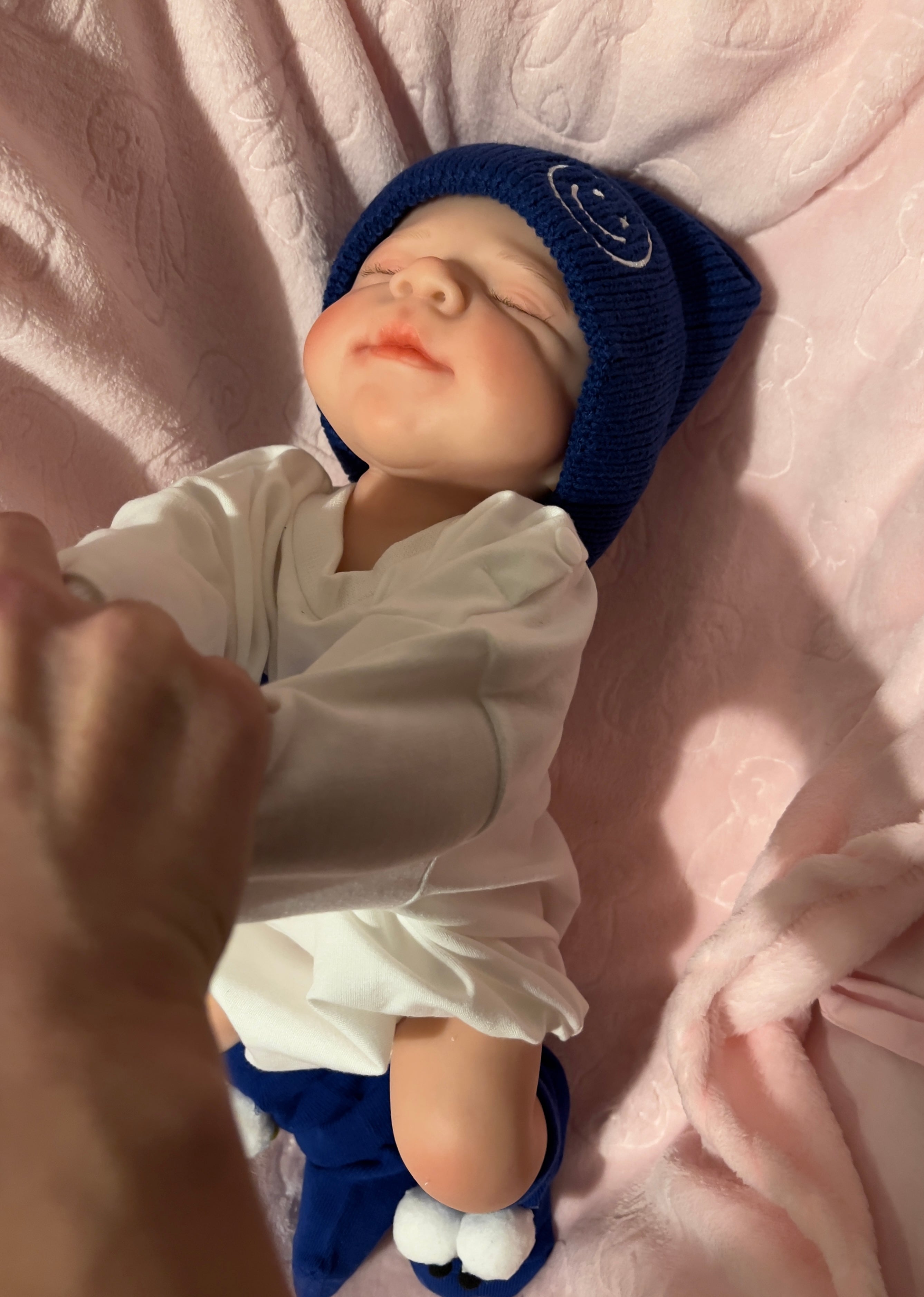 Realistic Silicone Baby Boy Doll – 47cm, Squishy & Floppy with Accessories