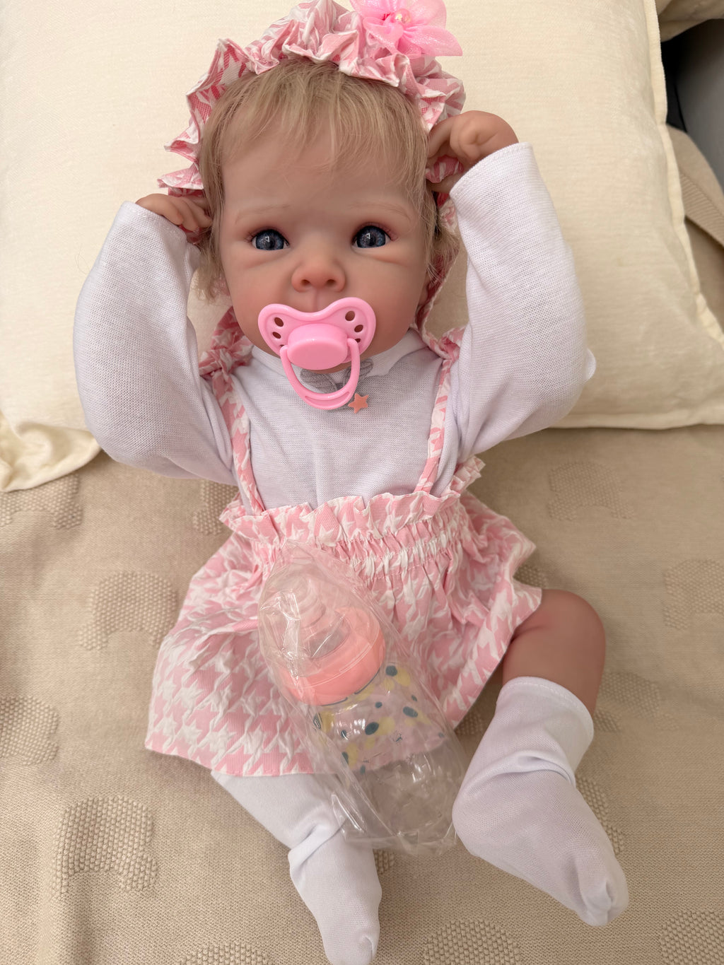 Realistic Full Vinyl Reborn Style Baby Girl – 47cm with Accessories