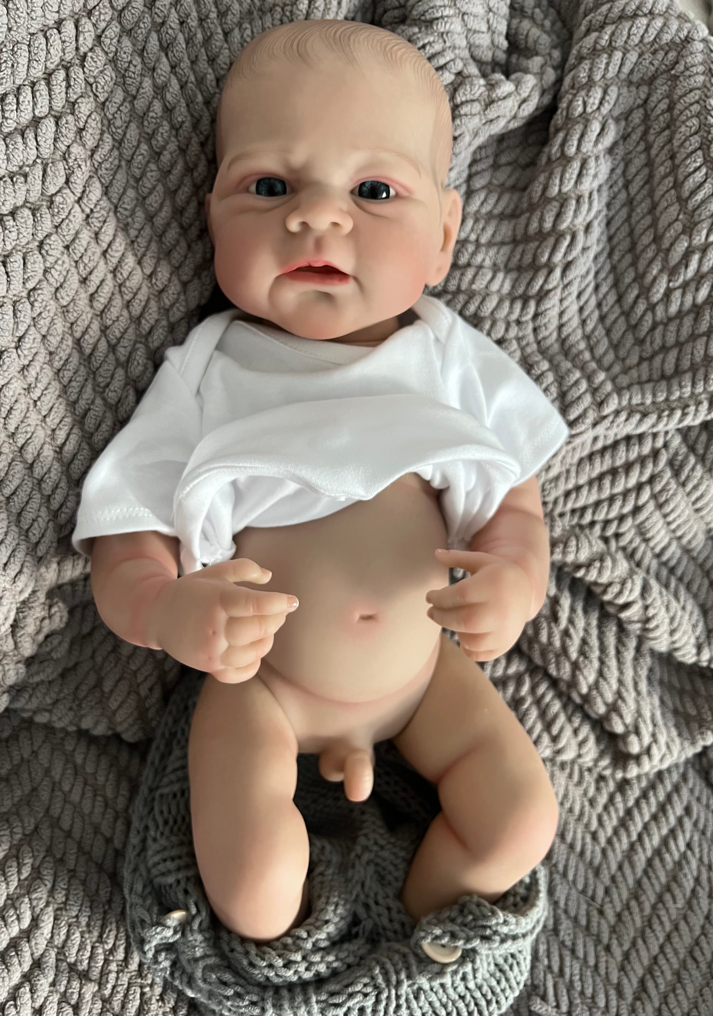 Realistic Full Vinyl Reborn Style Baby Boy – 47cm with Accessories