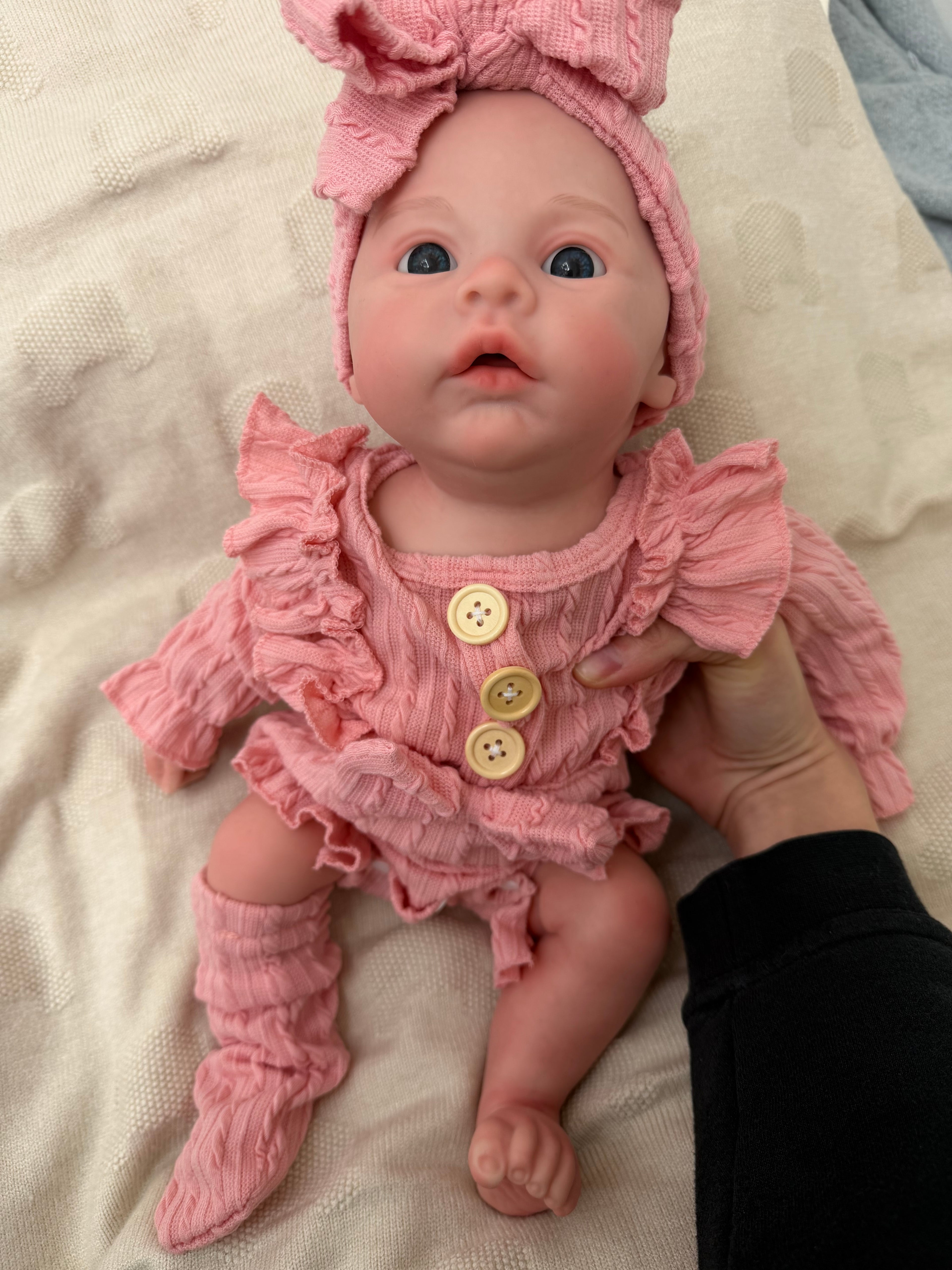 KIM - Realistic 100% Silicone Reborn Baby Doll 47cm, Squishy & Floppy