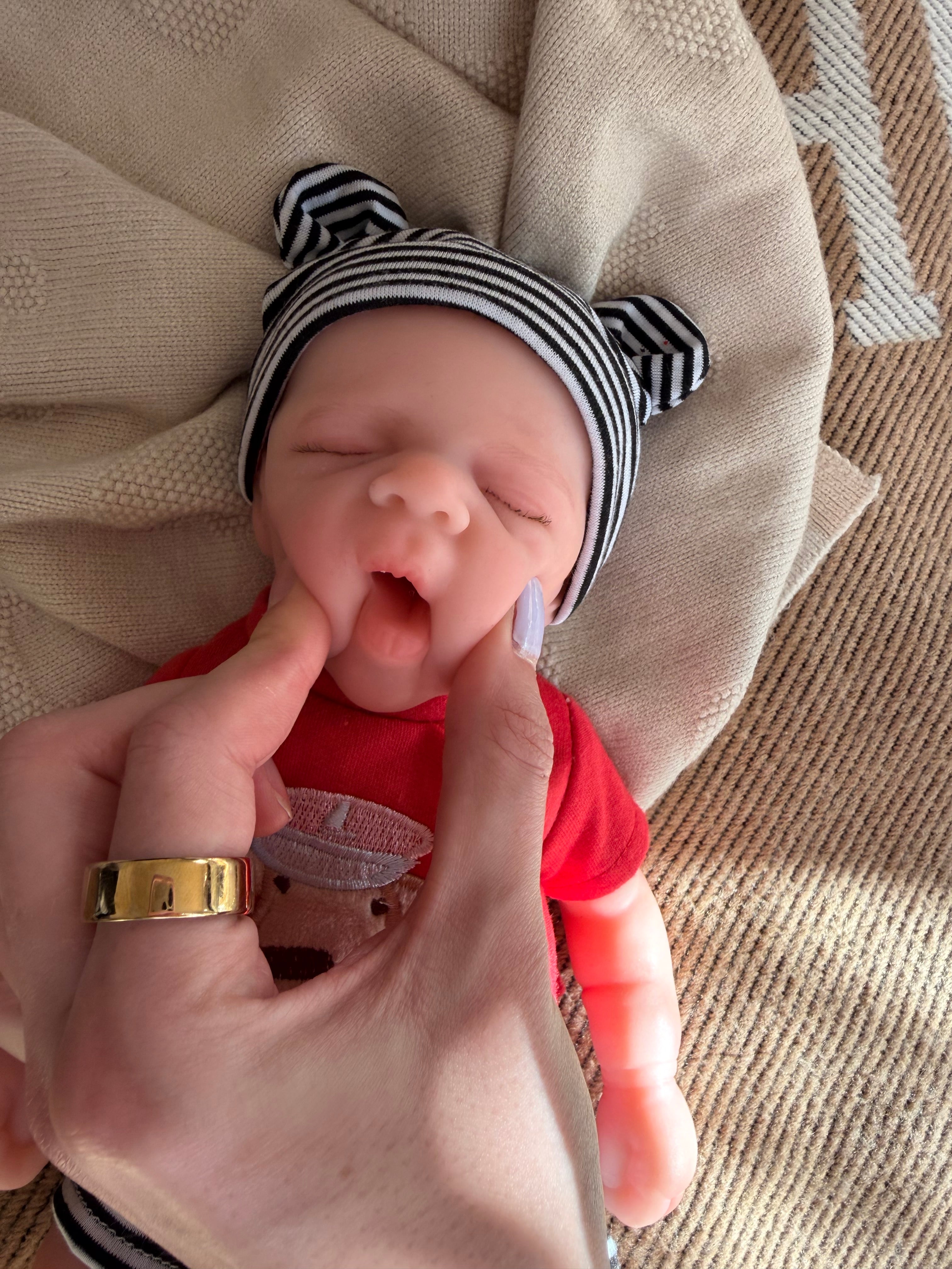 Mini JACK - Realistic 100% Silicone Reborn Baby Doll Boy 33cm, Squishy & Floppy