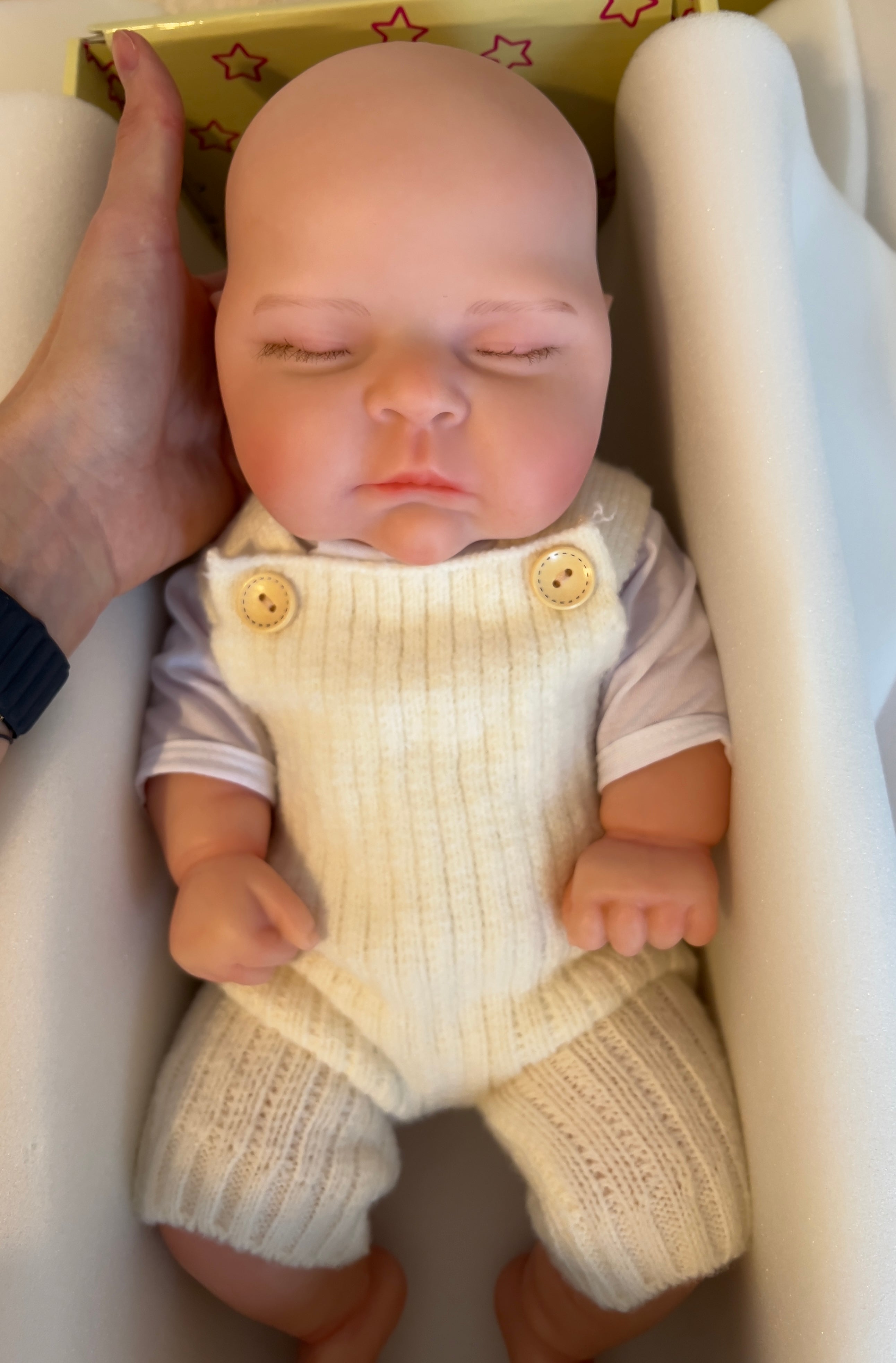 SUNNY - Realistic 100% Silicone Reborn Baby Doll 47cm, Squishy & Floppy