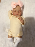 Realistic Reborn Baby Doll – 47cm Soft Cloth Body with Vinyl Limbs & Accessories