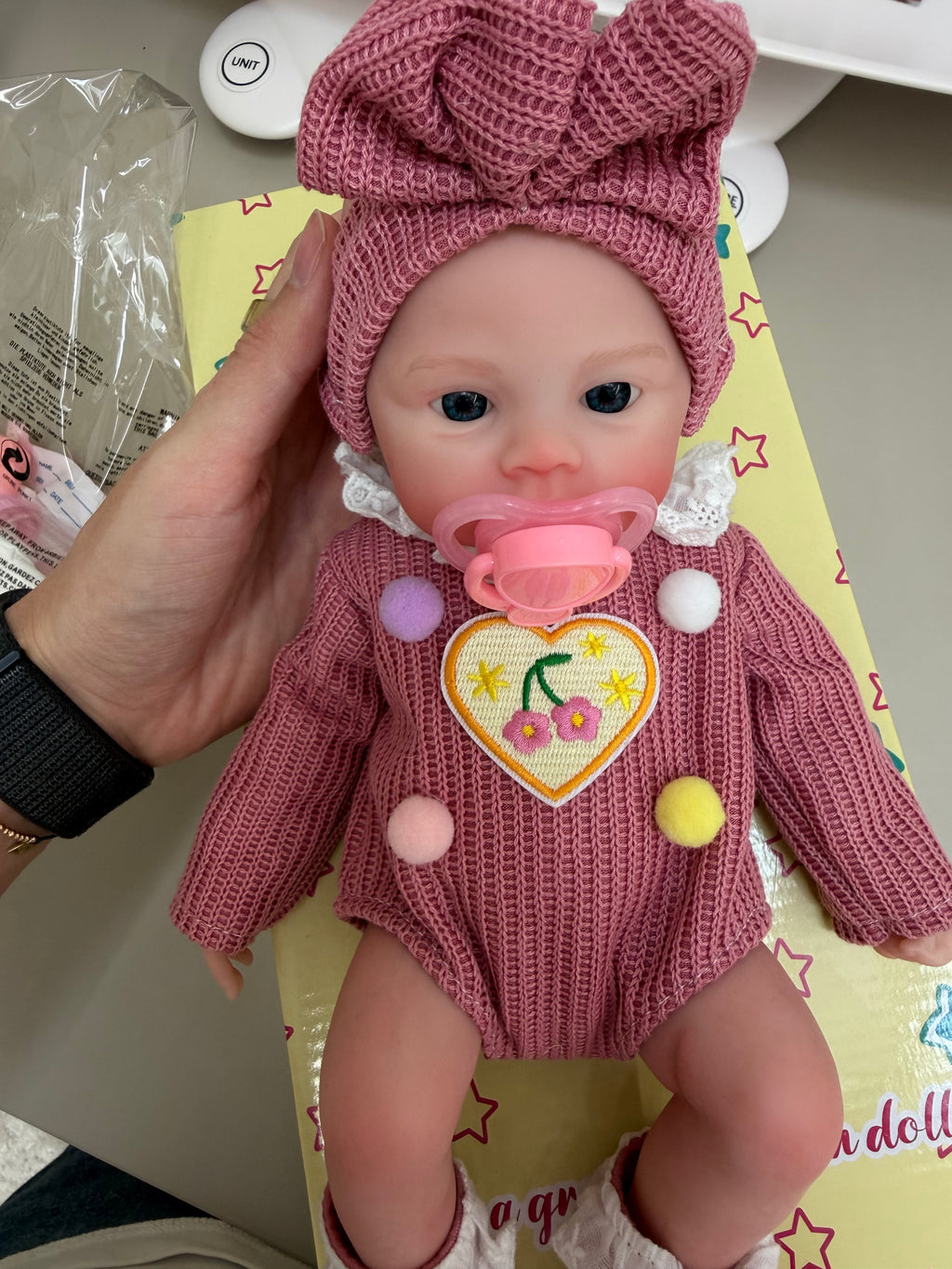 Mini KIM - Realistic 100% Silicone Reborn Baby Doll 33cm, Squishy & Floppy
