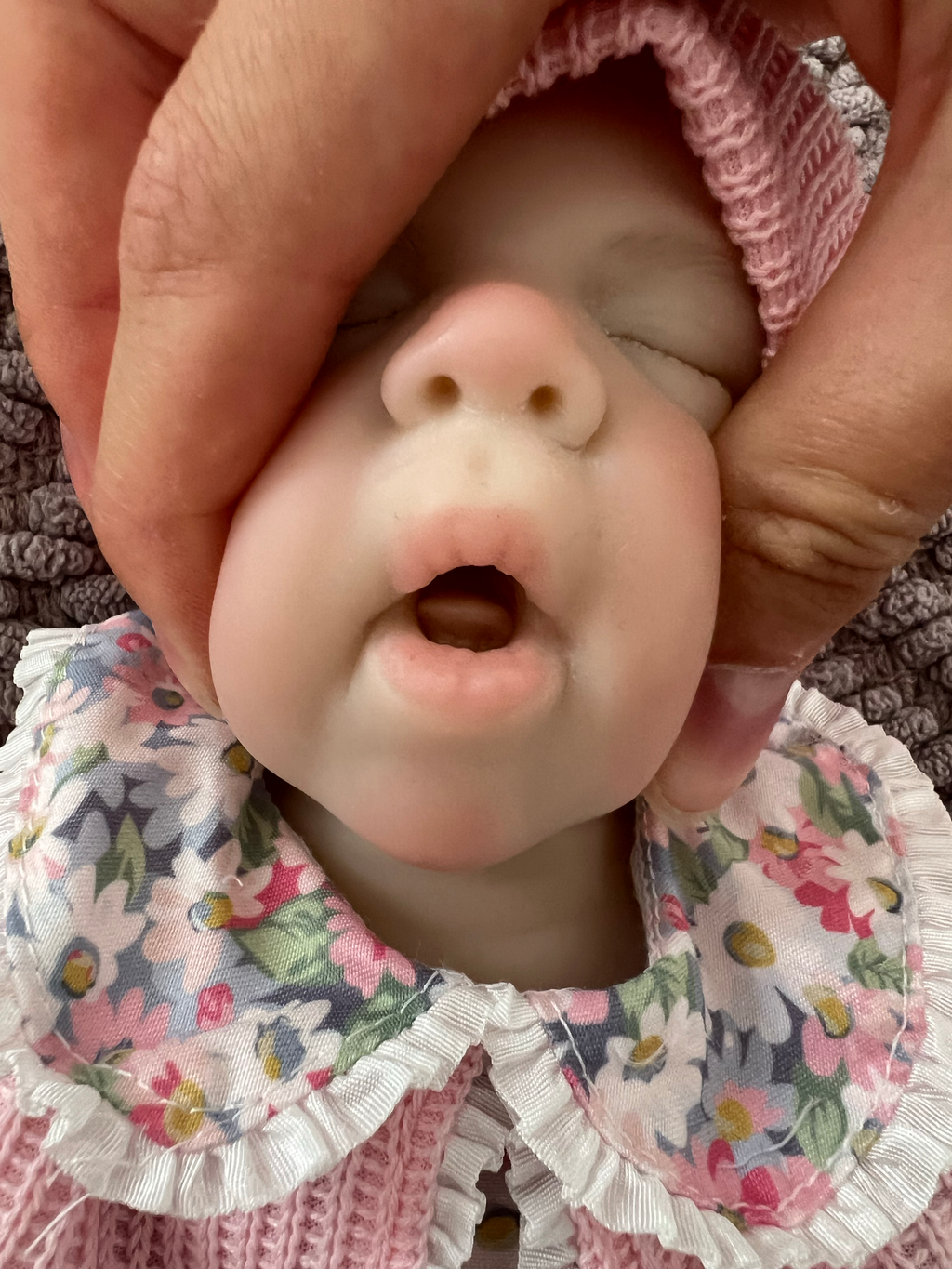 Realistic Silicone Baby Girl Doll – 33cm, Squishy & Floppy