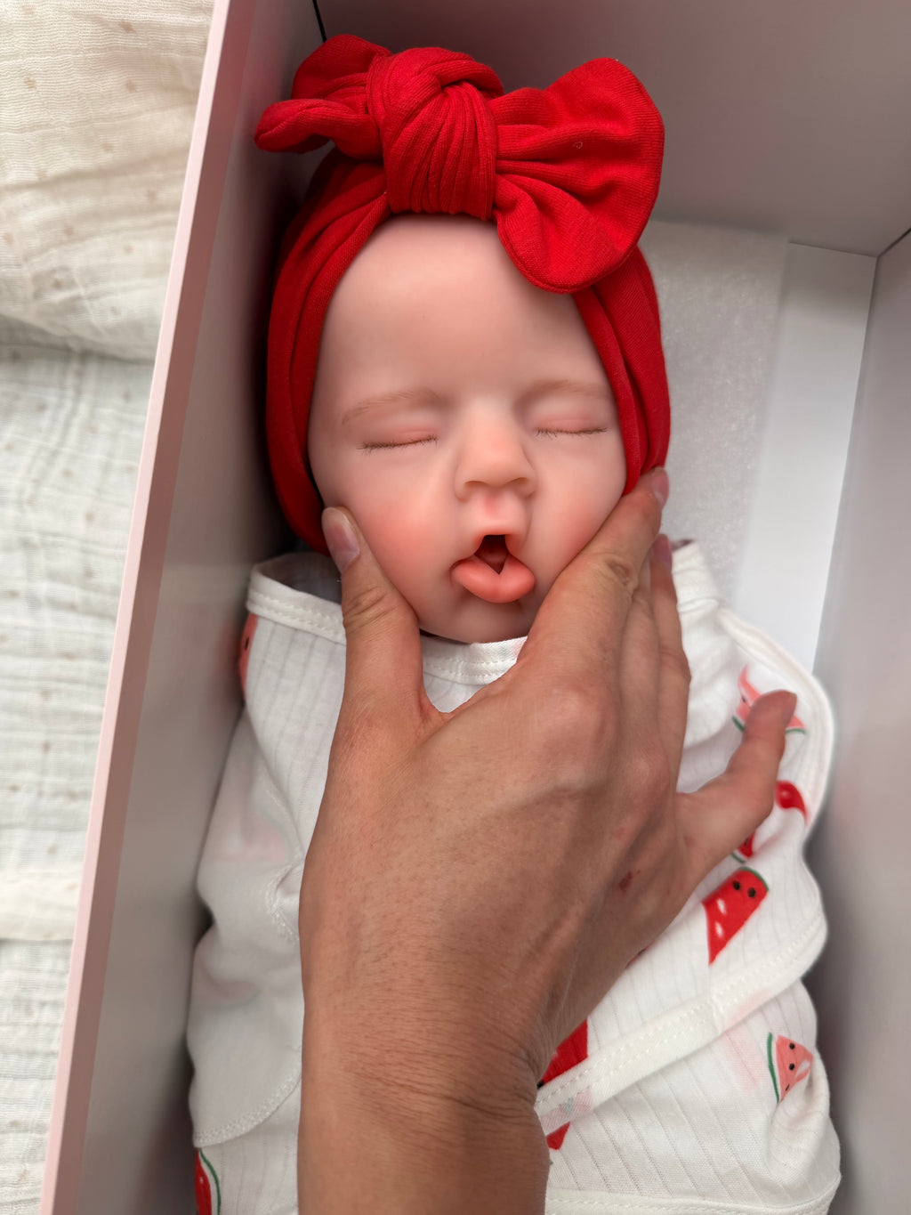 45cm Floppy Full Body Silicone Reborn Baby Girl – AVA | Dollsy