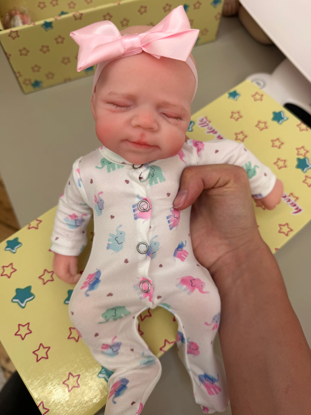 Mini MIA - Realistic 100% Silicone Reborn Baby Doll 33cm, Squishy & Floppy