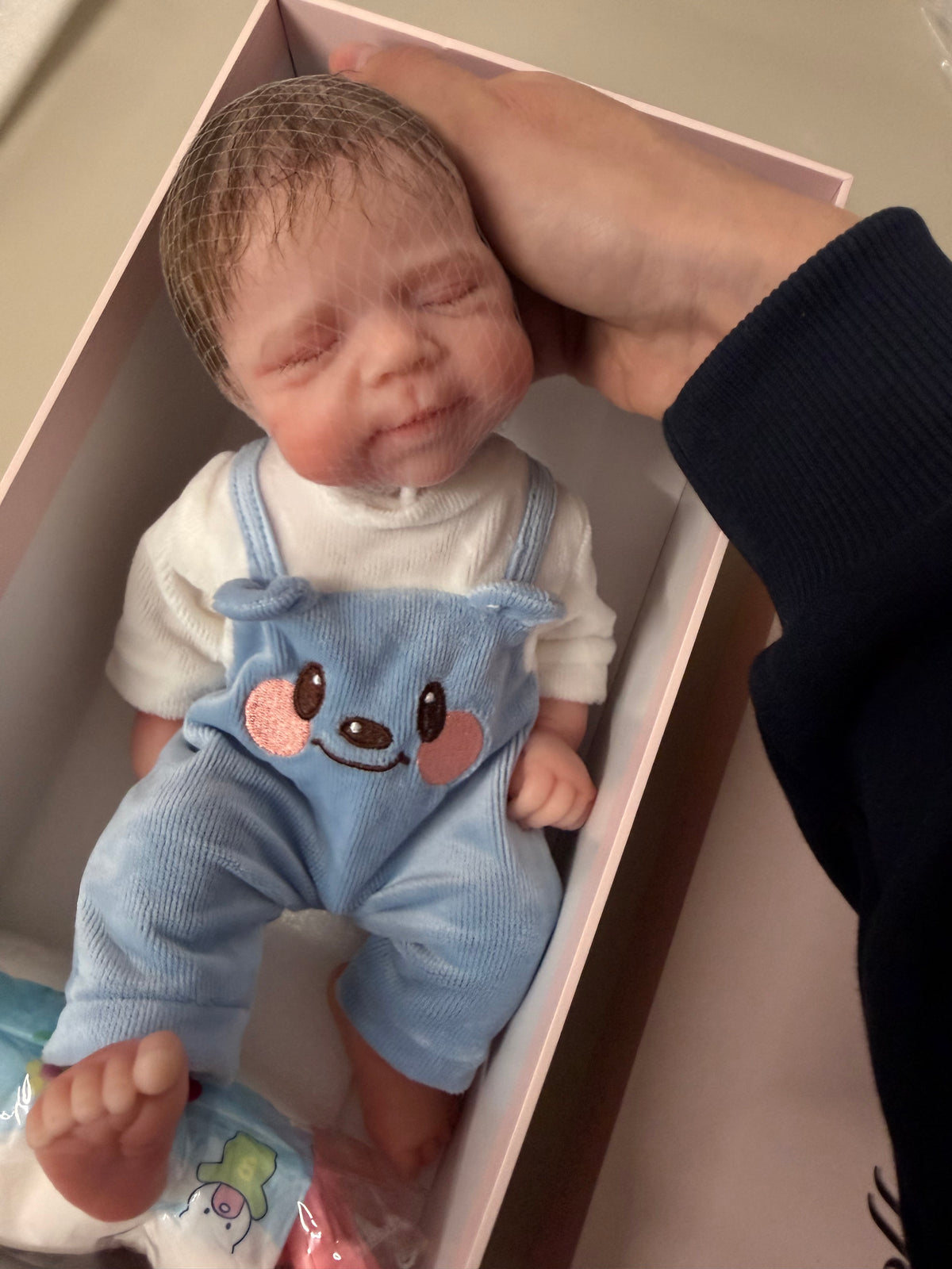 33cm Full Body Silicone Reborn Baby Boy with Hand-Rooted Mohair Hair – Mini JACK | Dollsy