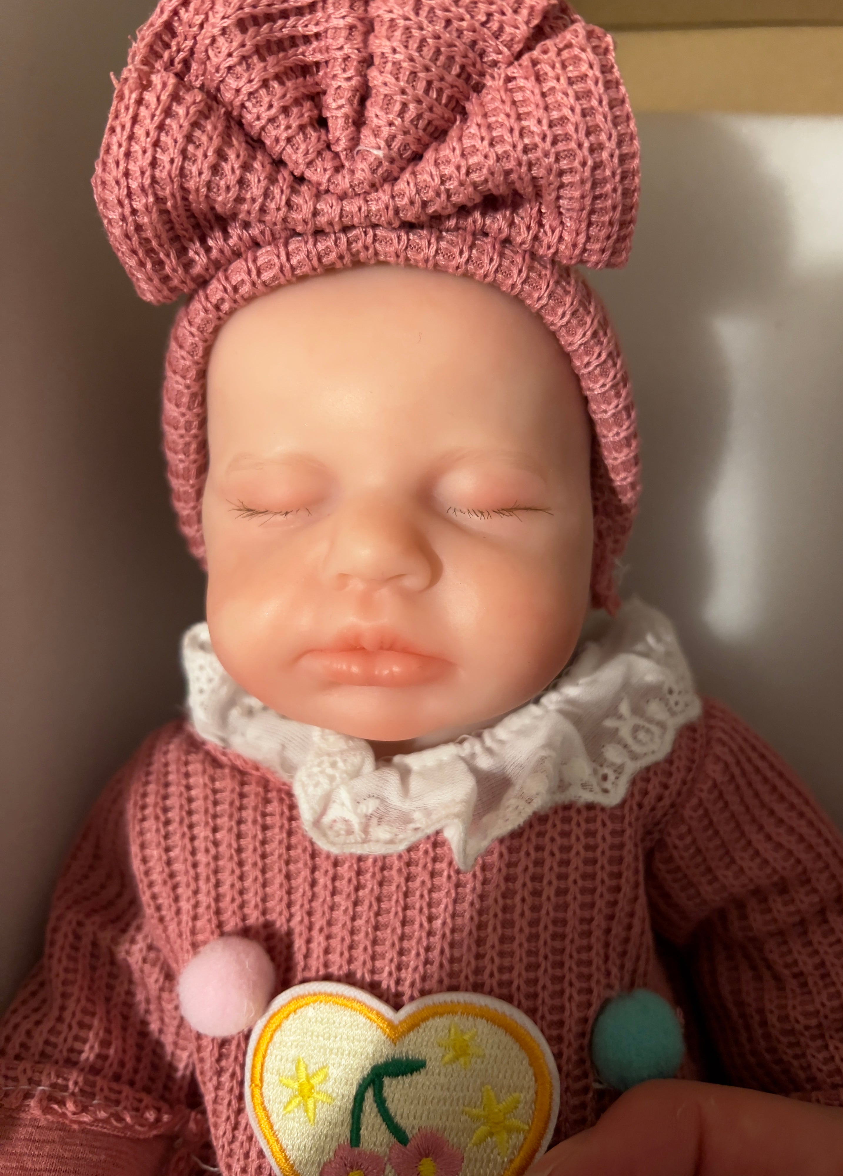 Realistic Silicone Baby Girl Doll – 33cm, Squishy & Floppy