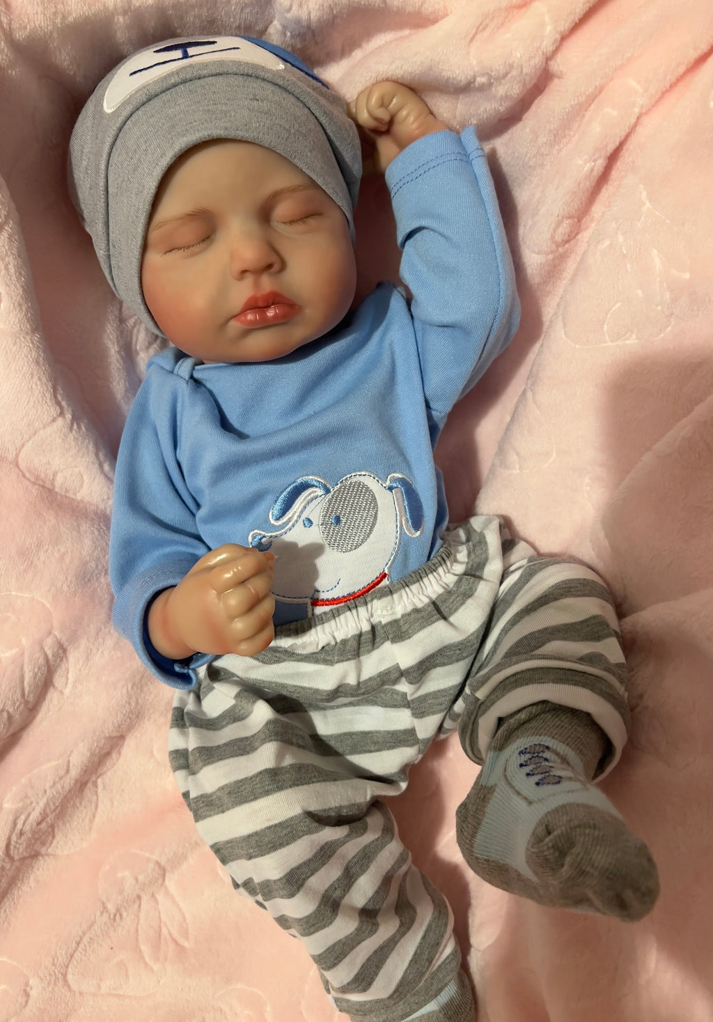 Realistic Full Vinyl Reborn Style Baby Boy – 47cm with Accessories