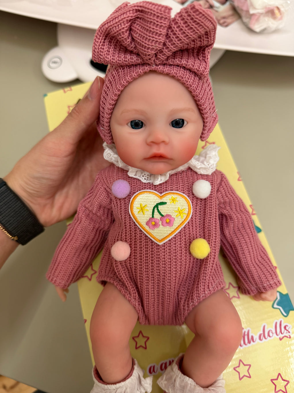 Mini KIM - Realistic 100% Silicone Reborn Baby Doll 33cm, Squishy & Floppy