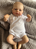 Realistic Reborn Baby Doll – 47cm Soft Cloth Body with Vinyl Limbs & Accessories