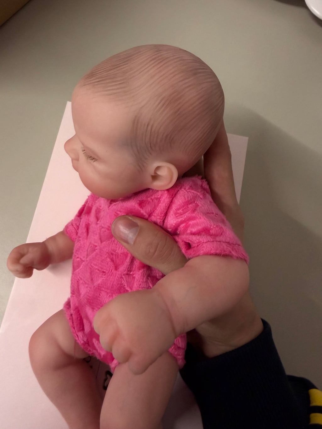 33cm Full Body Silicone Reborn Baby Girl (with painted hair) – Mini MIA | Dollsy