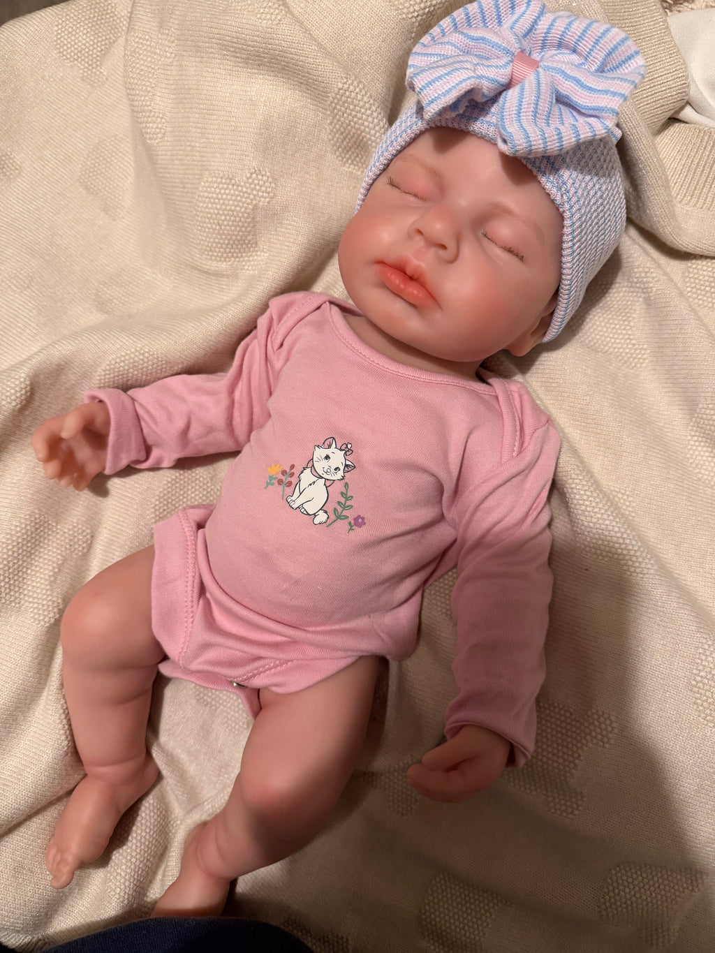 LUCINDA - Realistic 100% Silicone Reborn Baby Doll 47cm, Squishy & Floppy