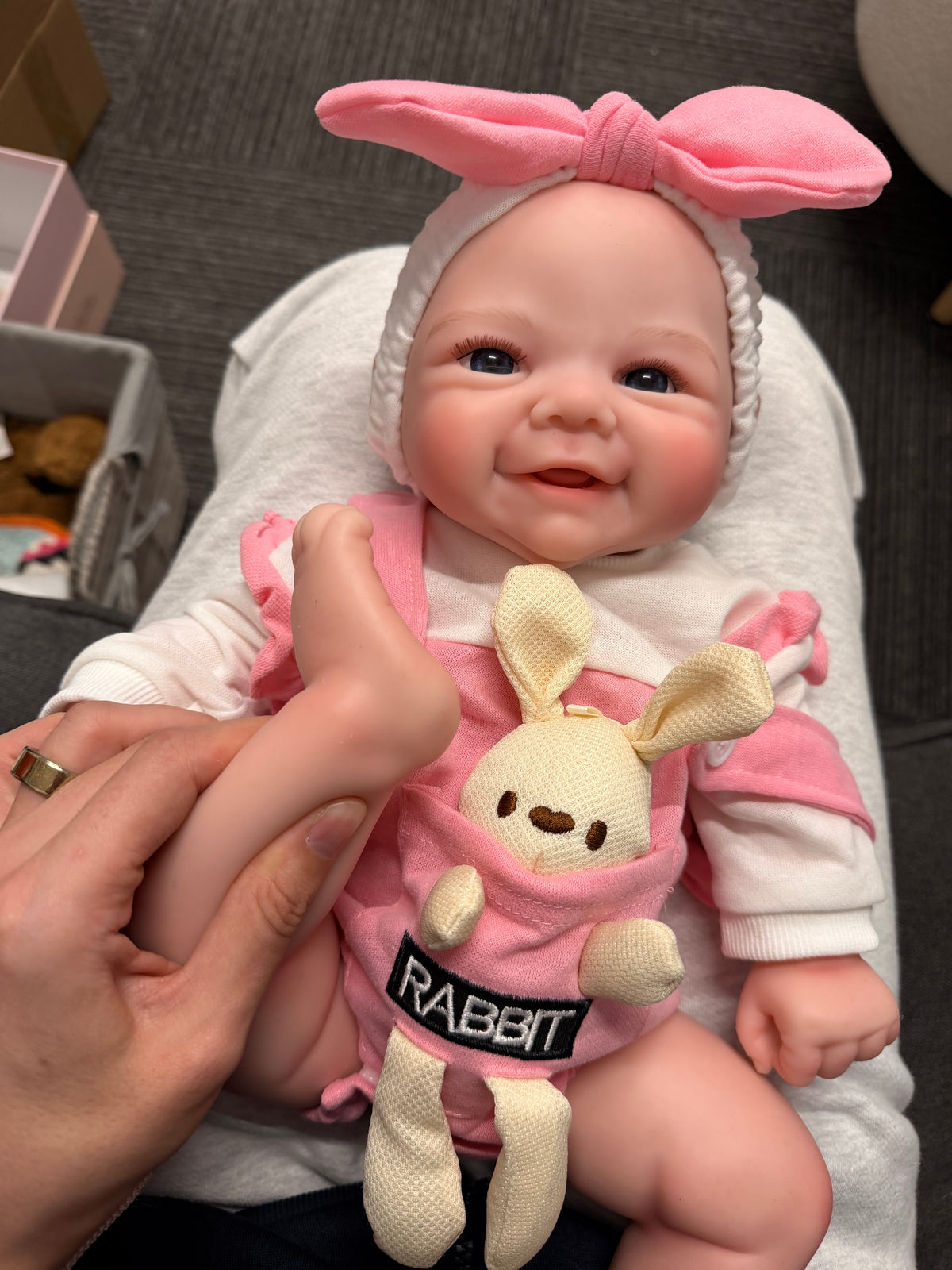 47cm Floppy Full Body Silicone Reborn Baby Girl – ROMI | Dollsy