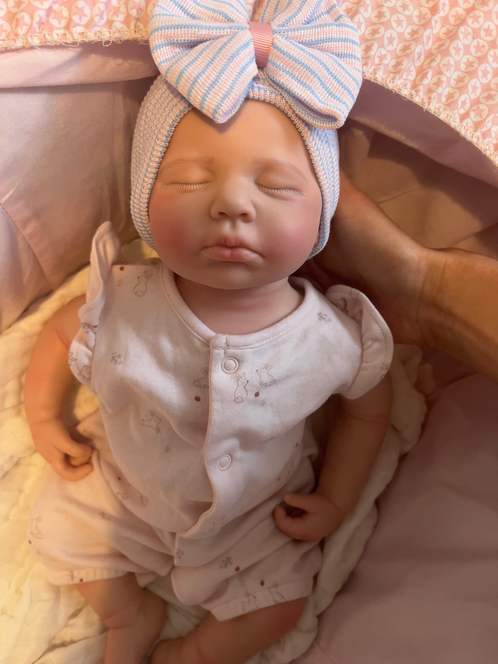 Realistic Silicone Baby Girl Doll – 45cm, Squishy & Floppy with Accessories