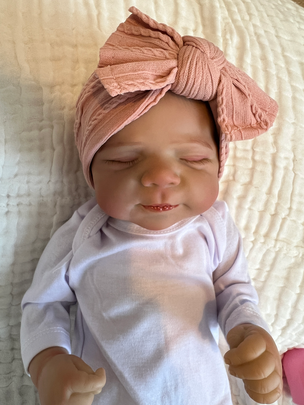 Realistic Reborn Baby Doll – 47cm Soft Cloth Body with Vinyl Limbs & Accessories