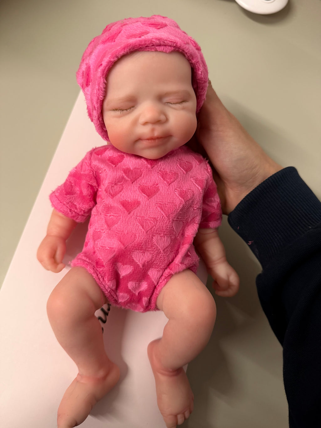 33cm Full Body Silicone Reborn Baby Girl (with painted hair) – Mini MIA | Dollsy