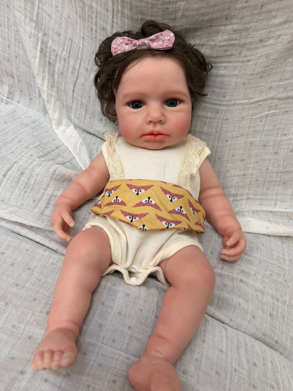 47cm Full Body Silicone Reborn Baby Girl with Rooted Nylon Hair – ISABELLA | Dollsy