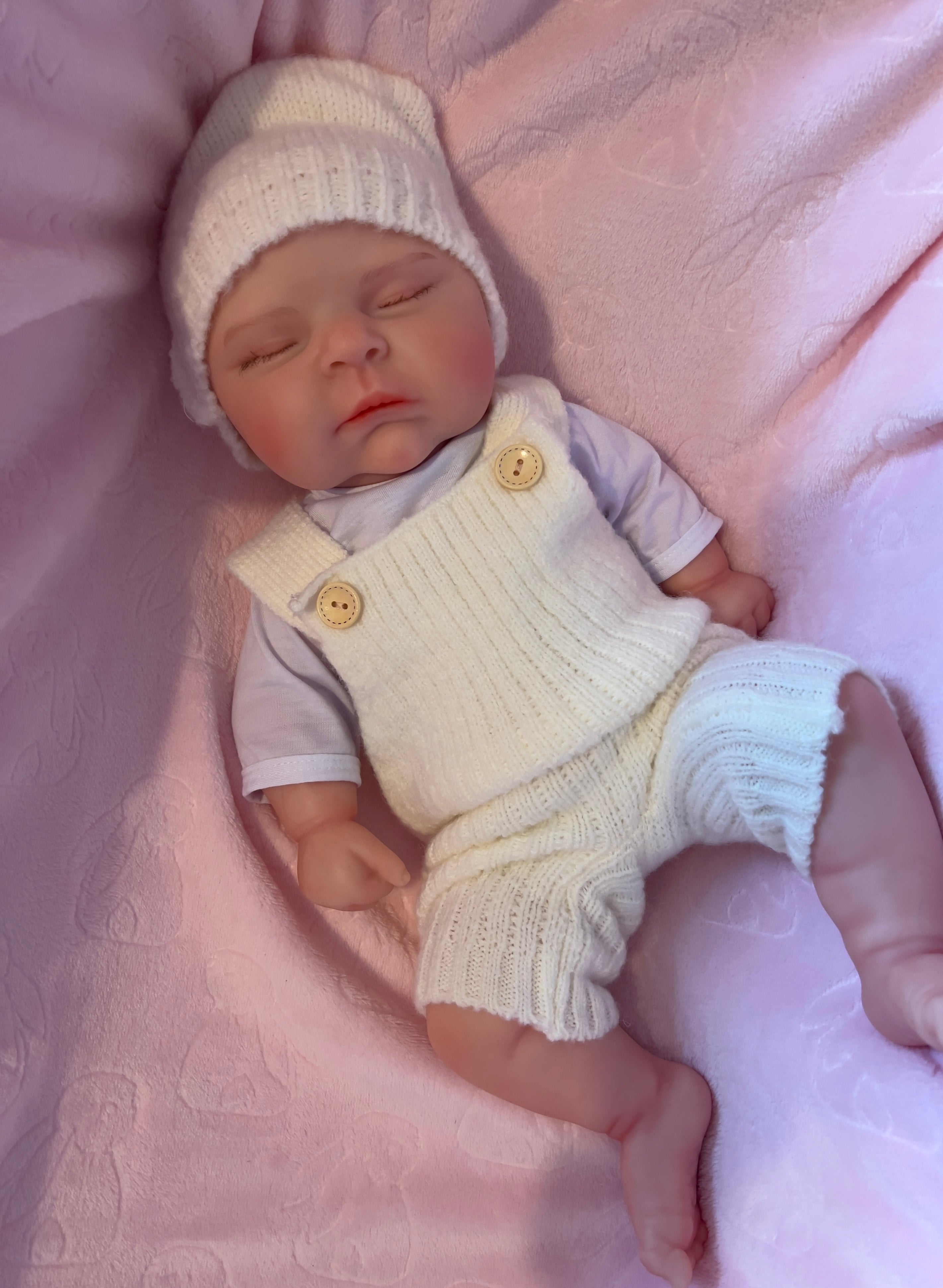 SUNNY - Realistic 100% Silicone Reborn Baby Doll 47cm, Squishy & Floppy