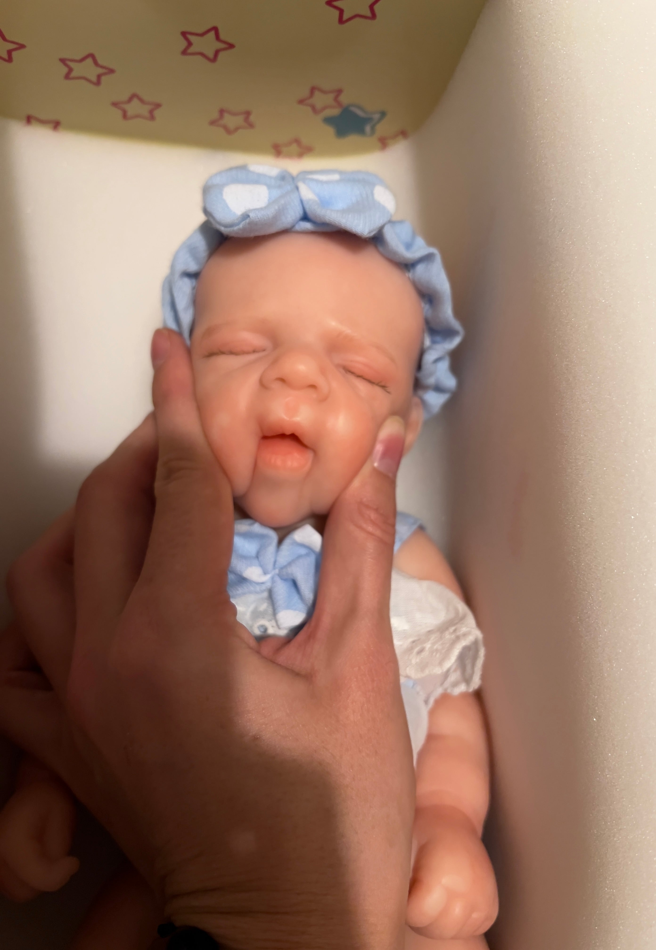 Realistic Silicone Baby Girl Doll – 33cm, Squishy & Floppy