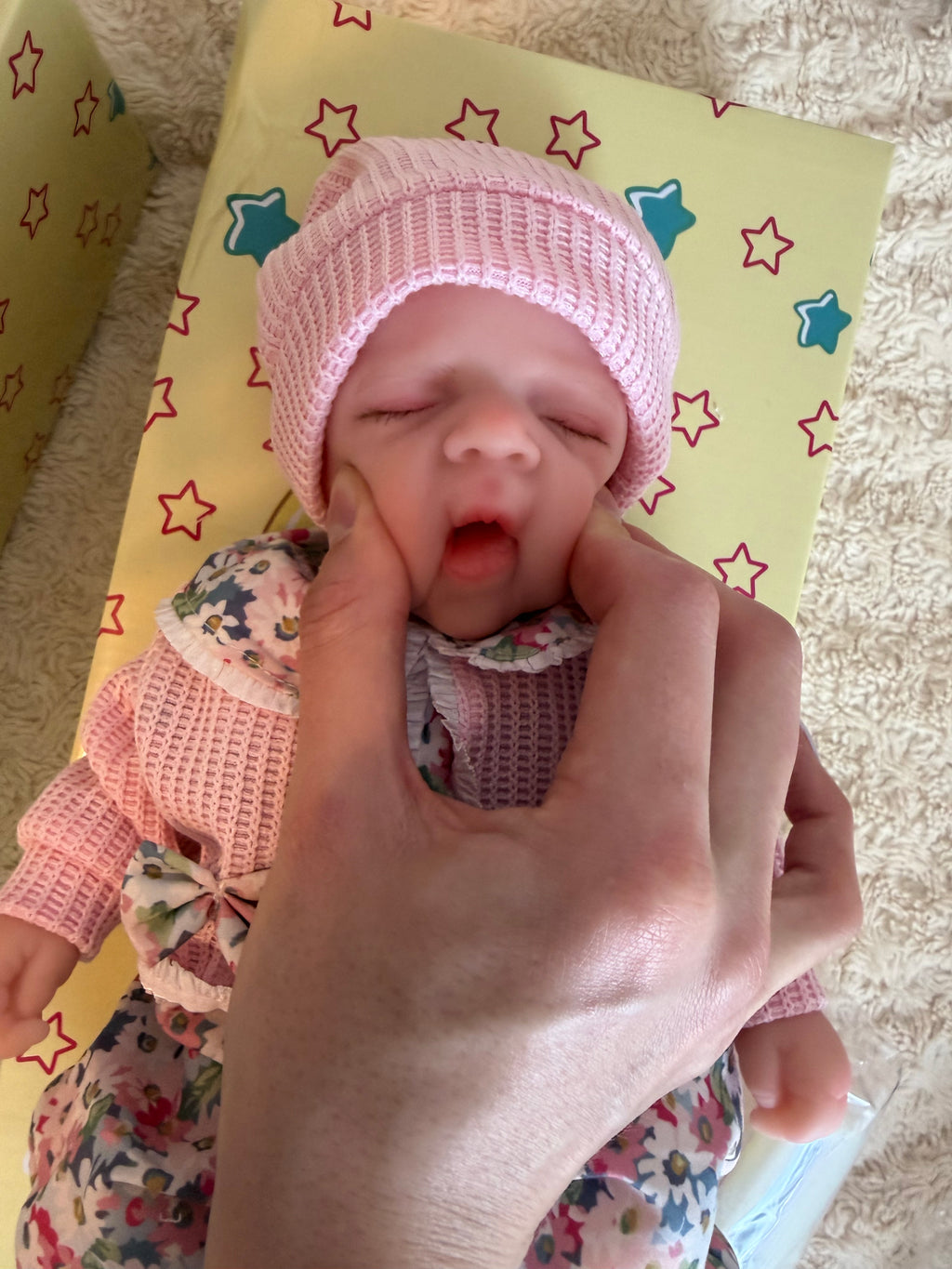 Mini MIA - Realistic 100% Silicone Reborn Baby Doll 33cm, Squishy & Floppy