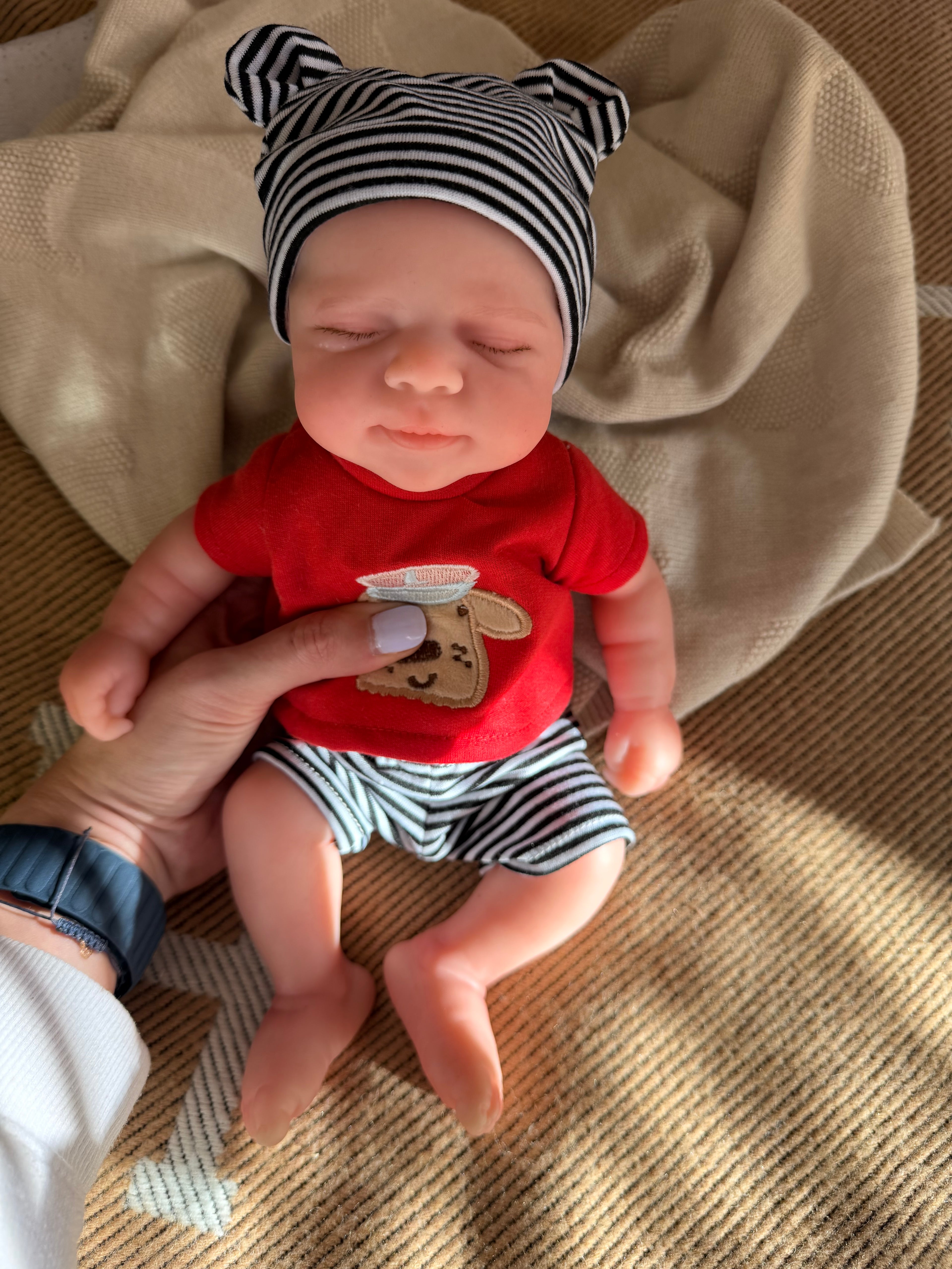 Mini JACK - Realistic 100% Silicone Reborn Baby Doll Boy 33cm, Squishy & Floppy