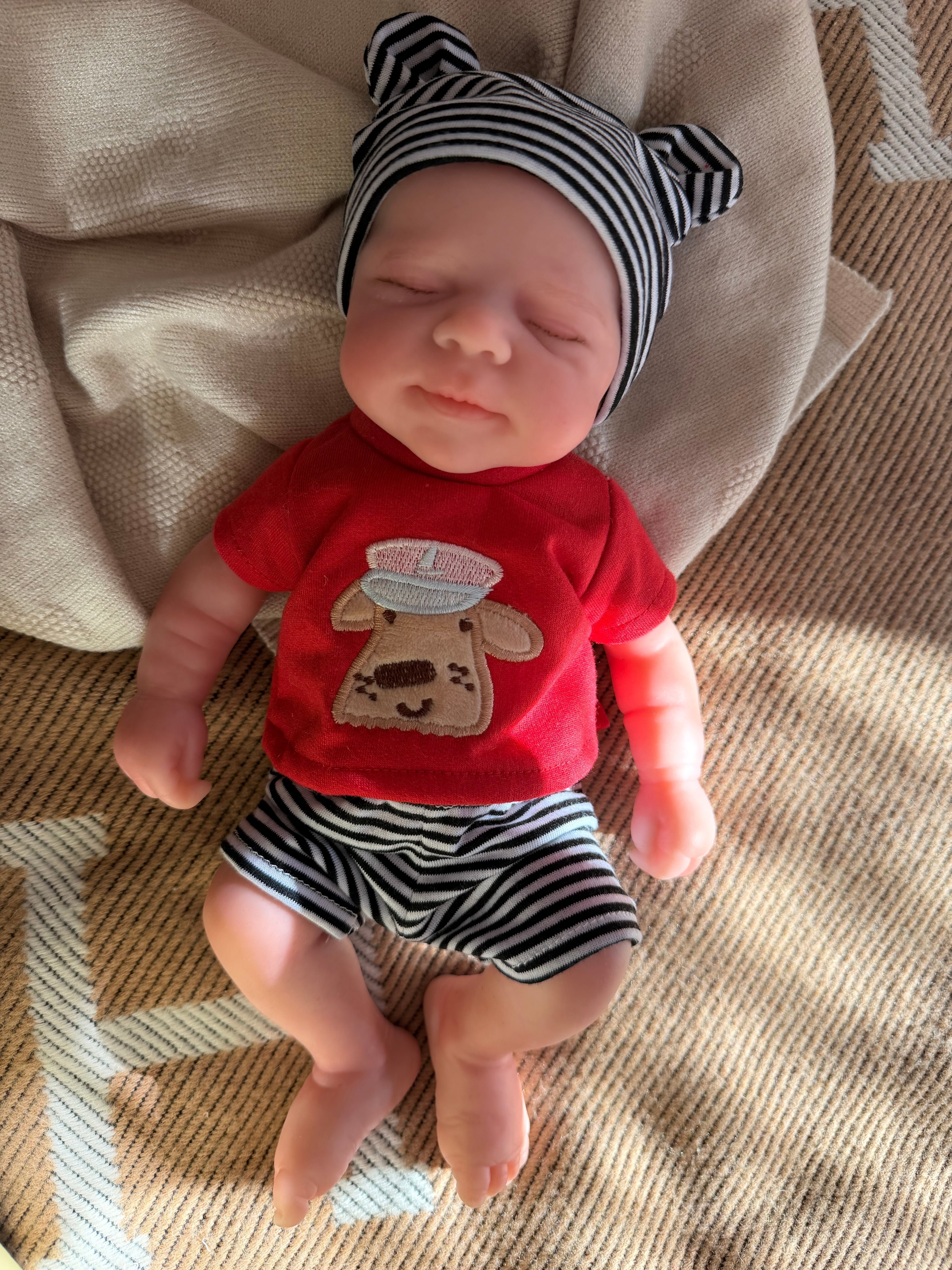 Mini JACK - Realistic 100% Silicone Reborn Baby Doll Boy 33cm, Squishy & Floppy