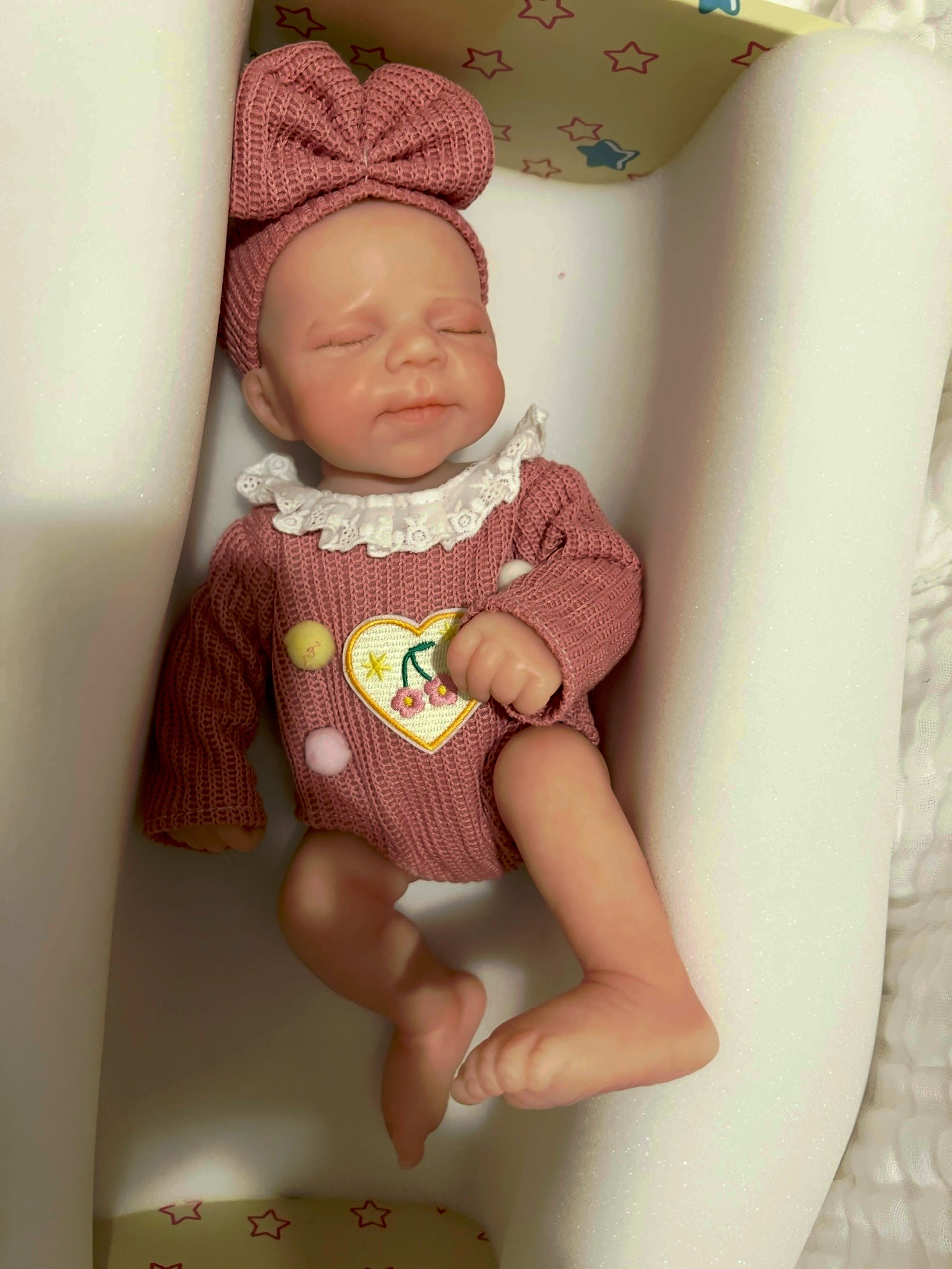 Realistic Silicone Baby Girl Doll – 33cm, Squishy & Floppy