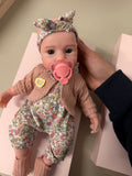 33cm Full Body Silicone Reborn Baby Girl – Mini KELLSY | Dollsy