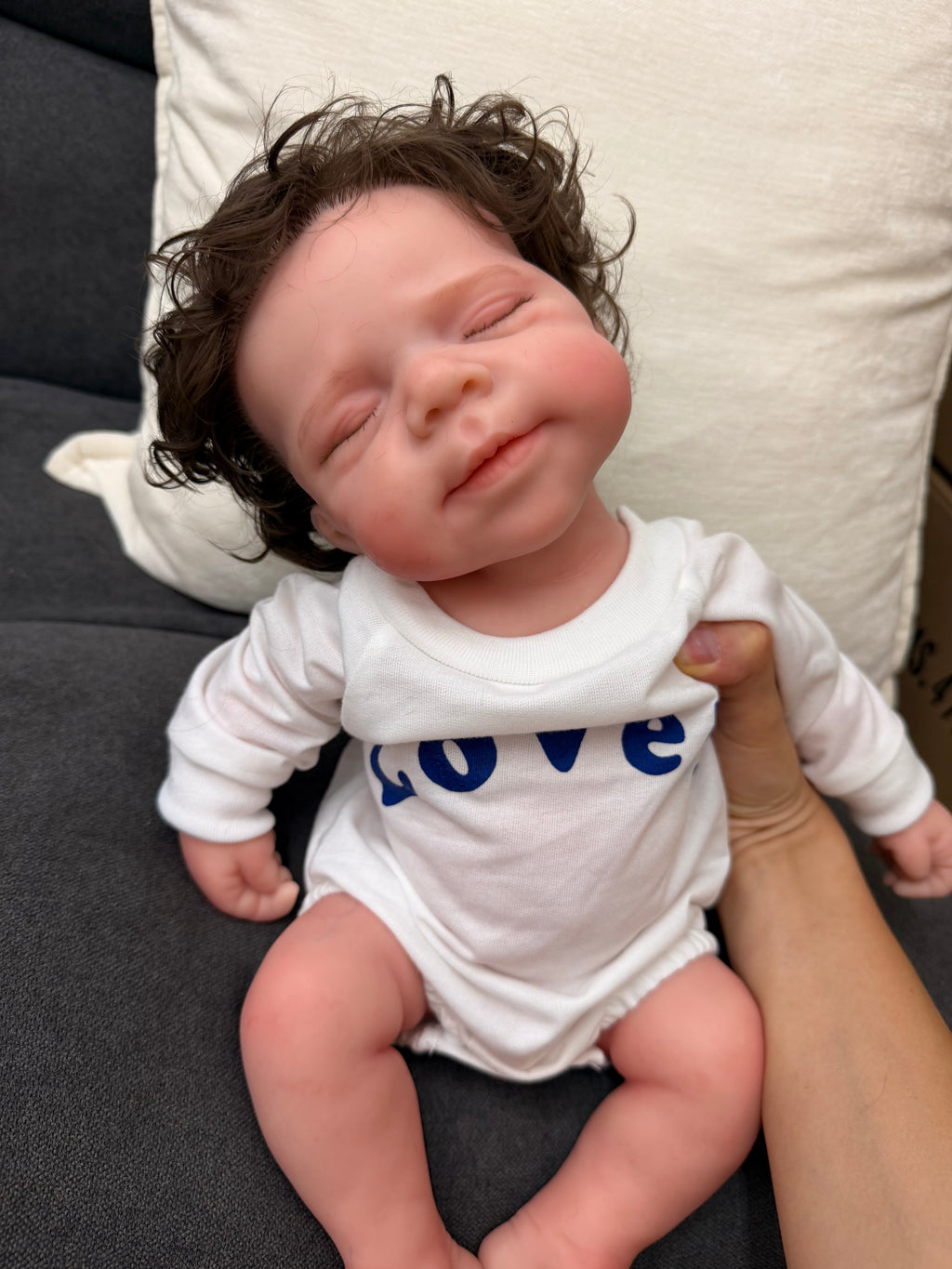 47cm Full Body Silicone Reborn Baby Boy with Hand-Rooted Nylon Hair – JACK | Dollsy
