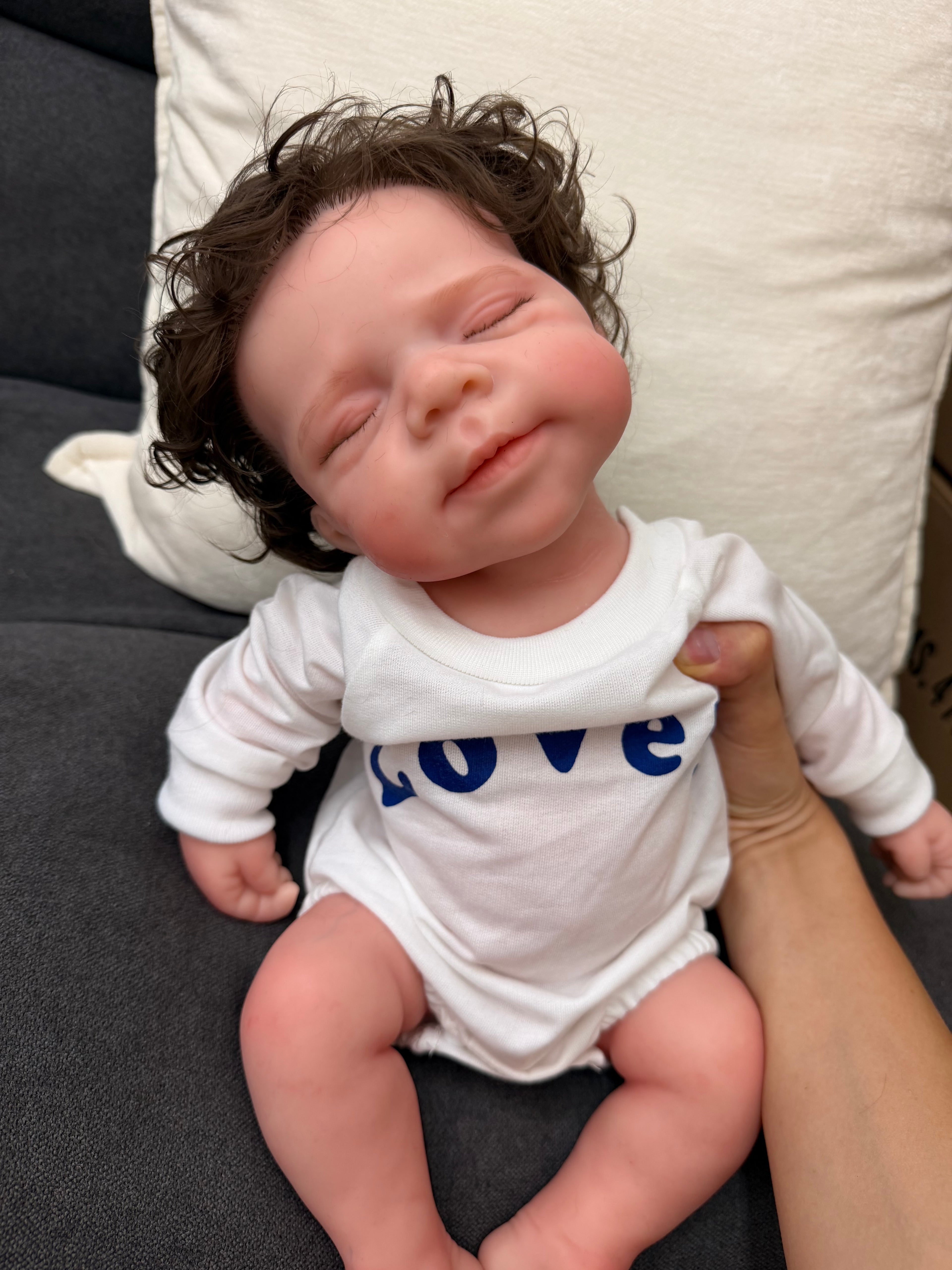 47cm Full Body Silicone Reborn Baby Boy with Hand-Rooted Nylon Hair – JACK | Dollsy