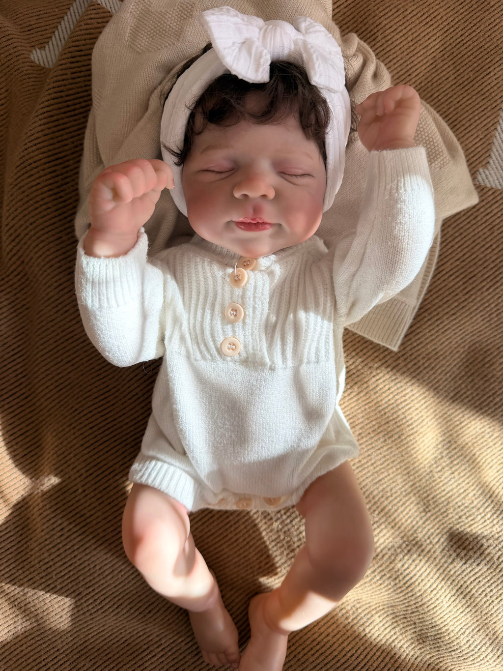 Realistic Full Vinyl Reborn Style Baby Girl – 47cm with Accessories