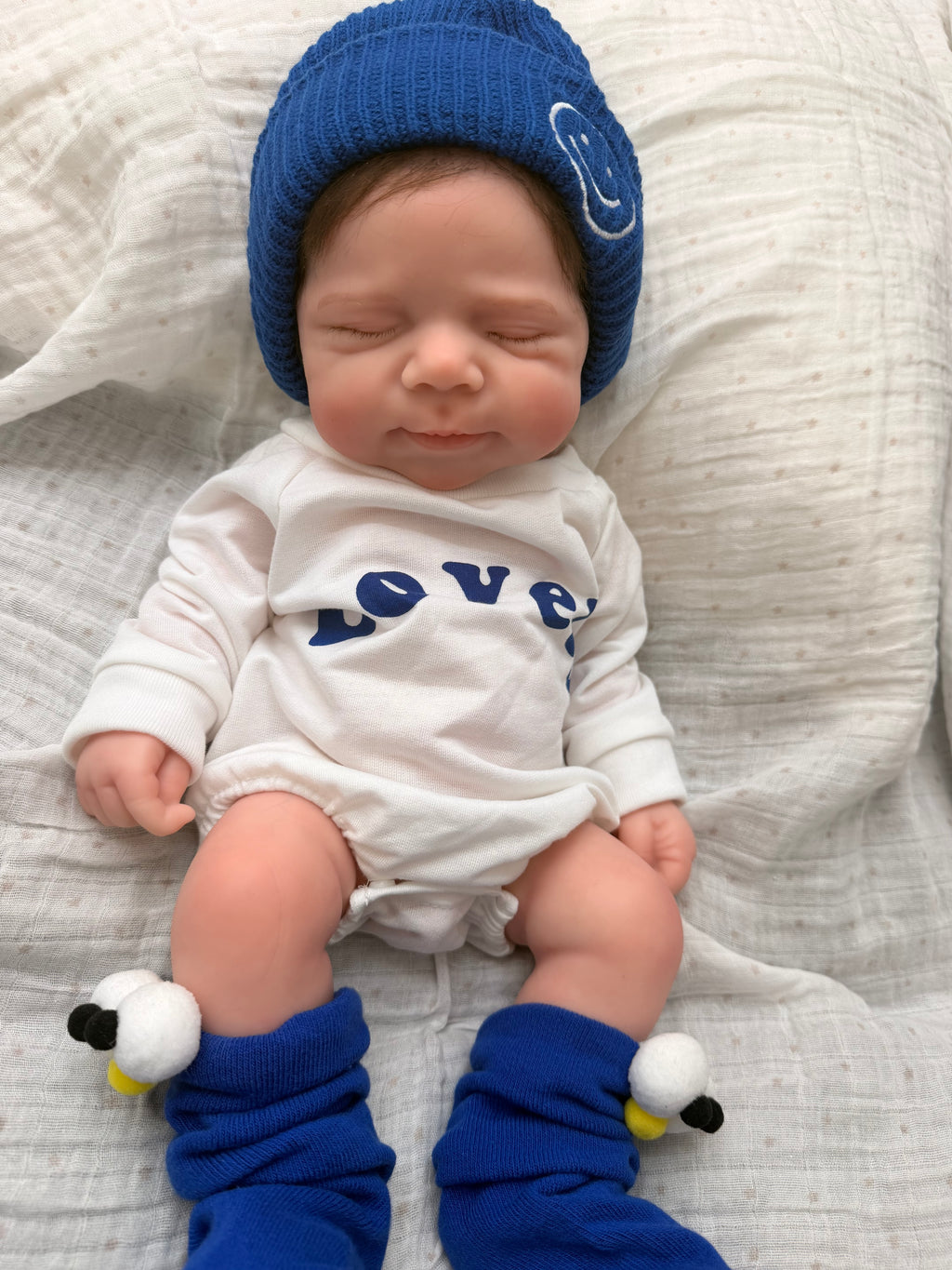 47cm Full Body Silicone Reborn Baby Boy with Hand-Rooted Mohair Hair – JACK | Dollsy