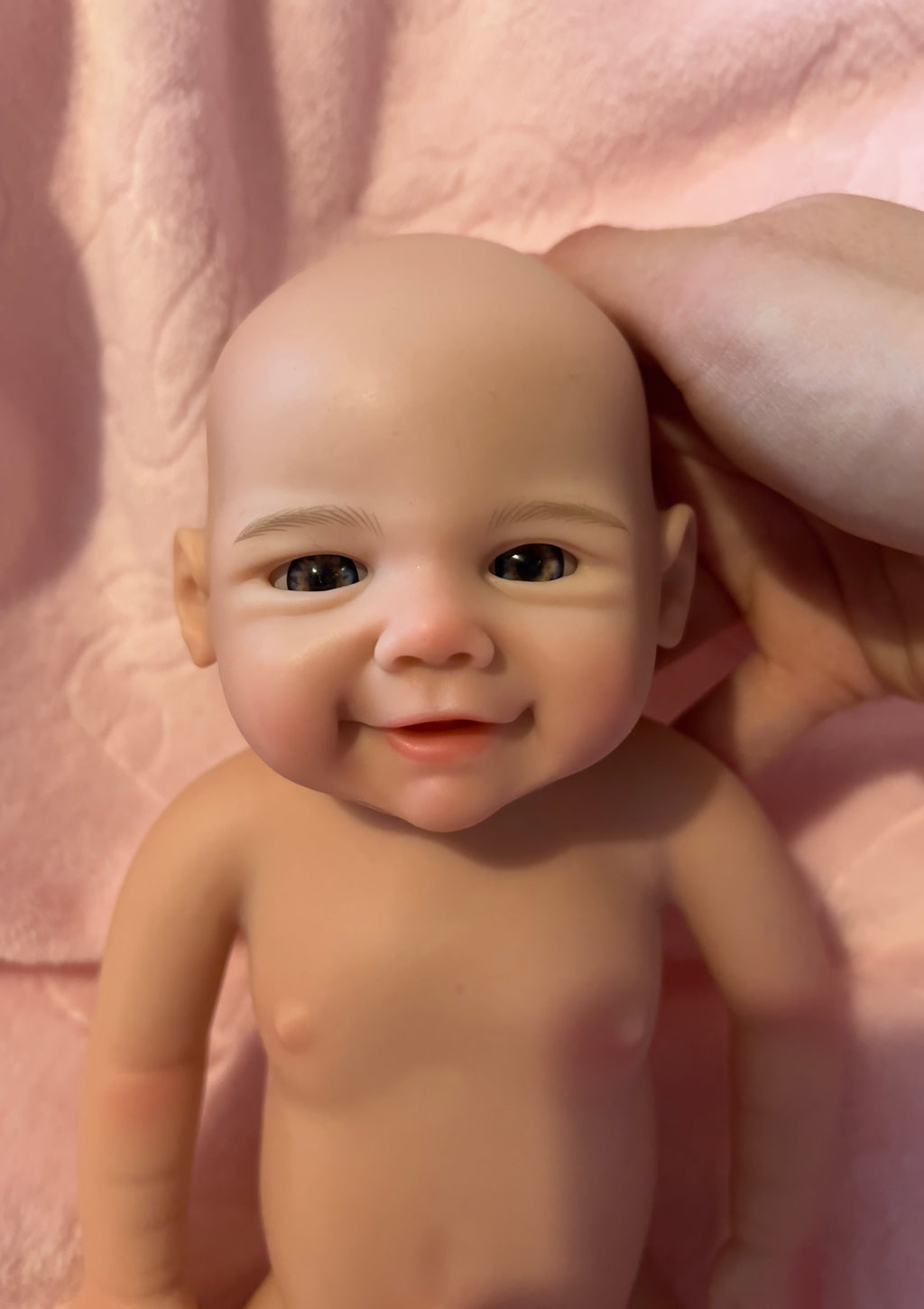 Realistic Silicone Baby Girl Doll – 33cm, Squishy & Floppy