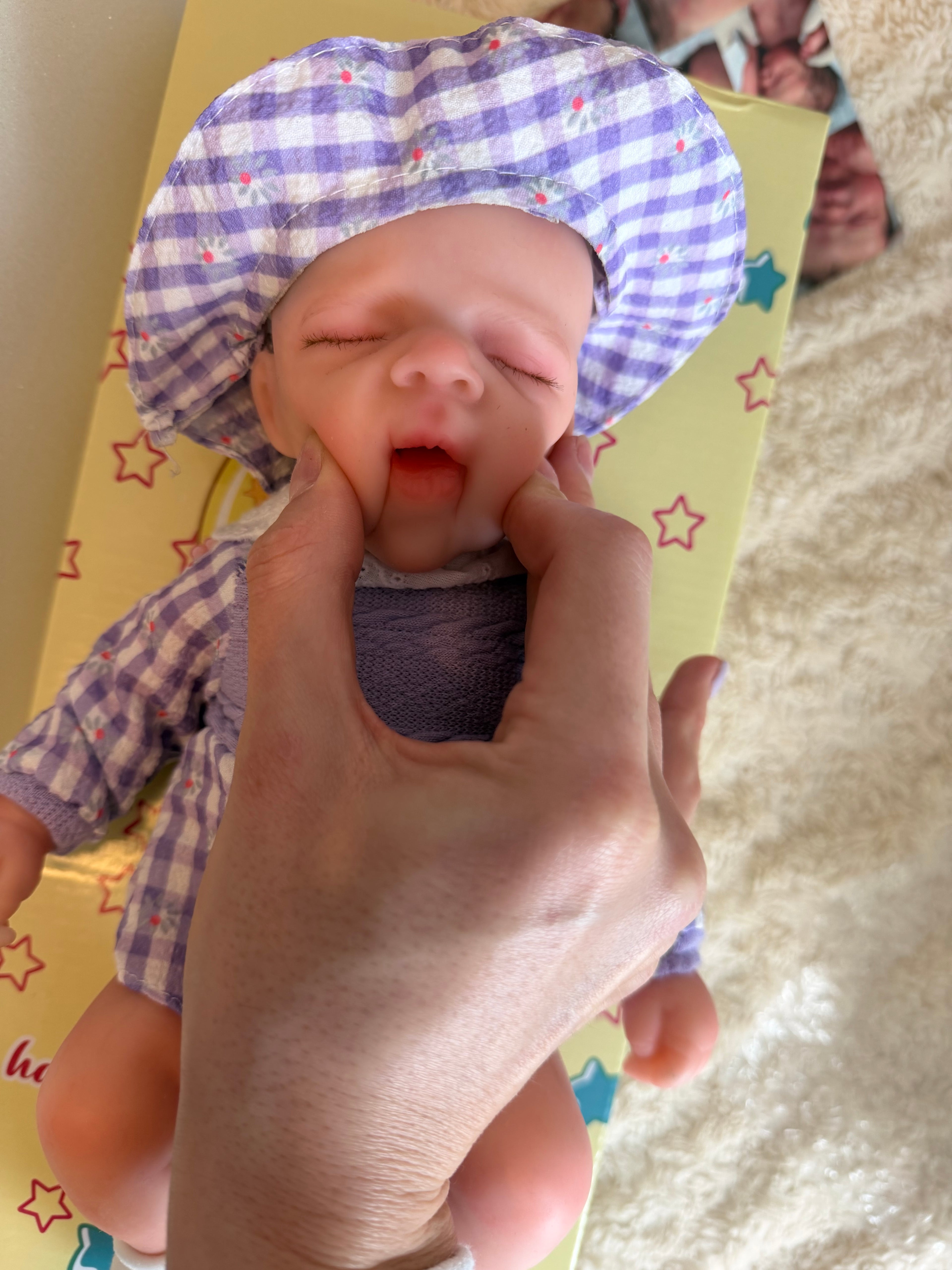 Mini MIA - Realistic 100% Silicone Reborn Baby Doll 33cm, Squishy & Floppy