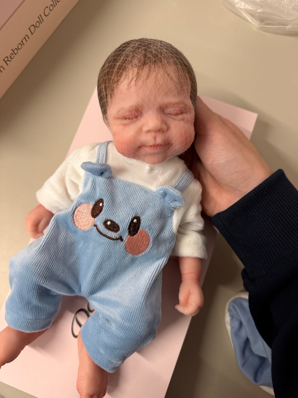 33cm Full Body Silicone Reborn Baby Boy with Hand-Rooted Mohair Hair – Mini JACK | Dollsy
