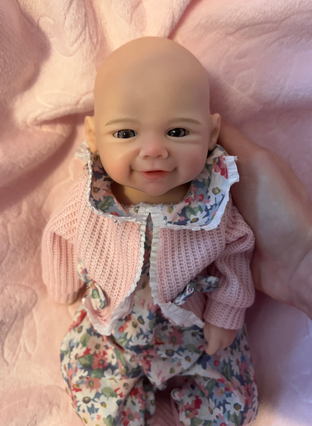 Realistic Silicone Baby Girl Doll – 33cm, Squishy & Floppy