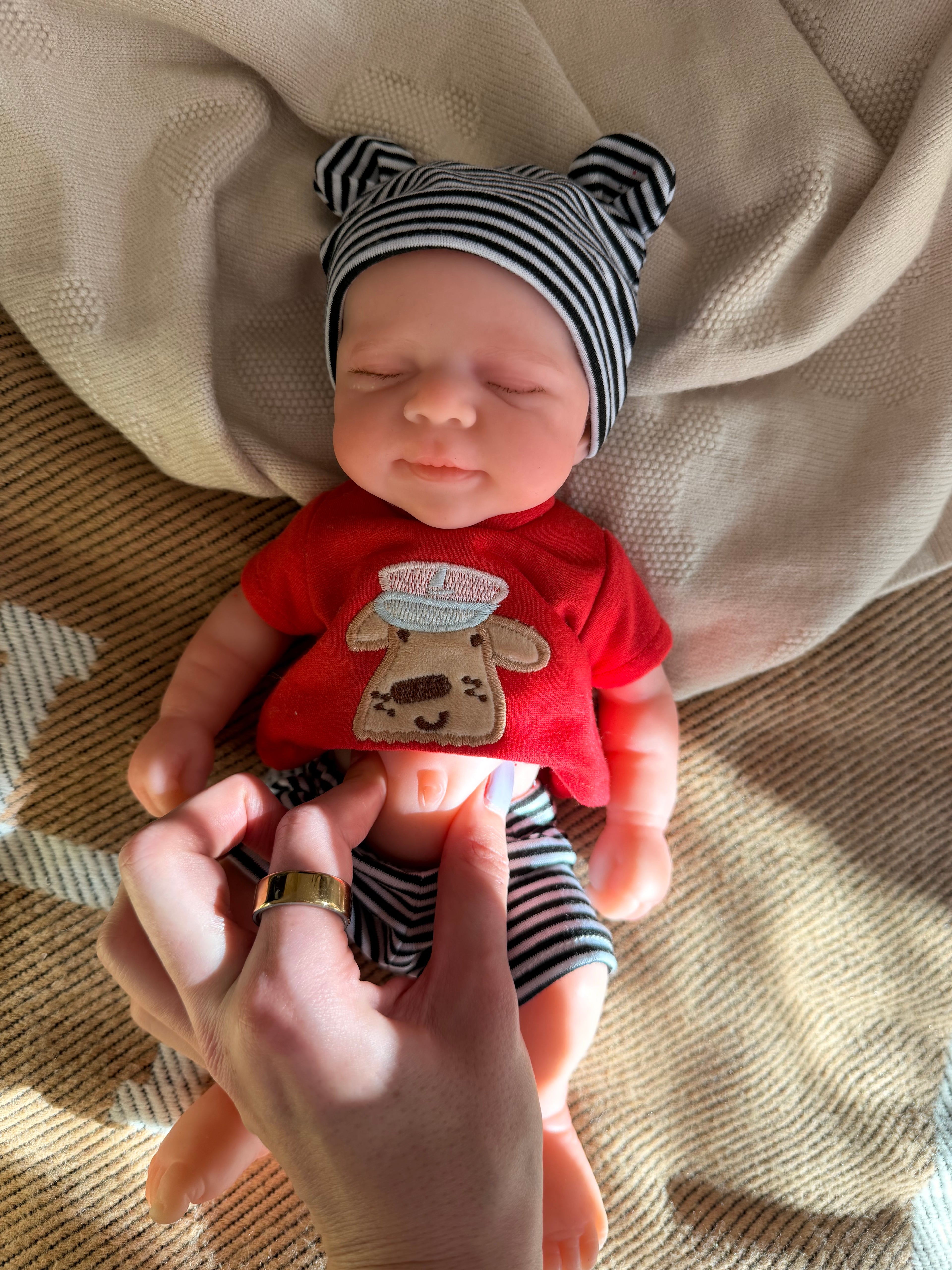 Mini JACK - Realistic 100% Silicone Reborn Baby Doll Boy 33cm, Squishy & Floppy