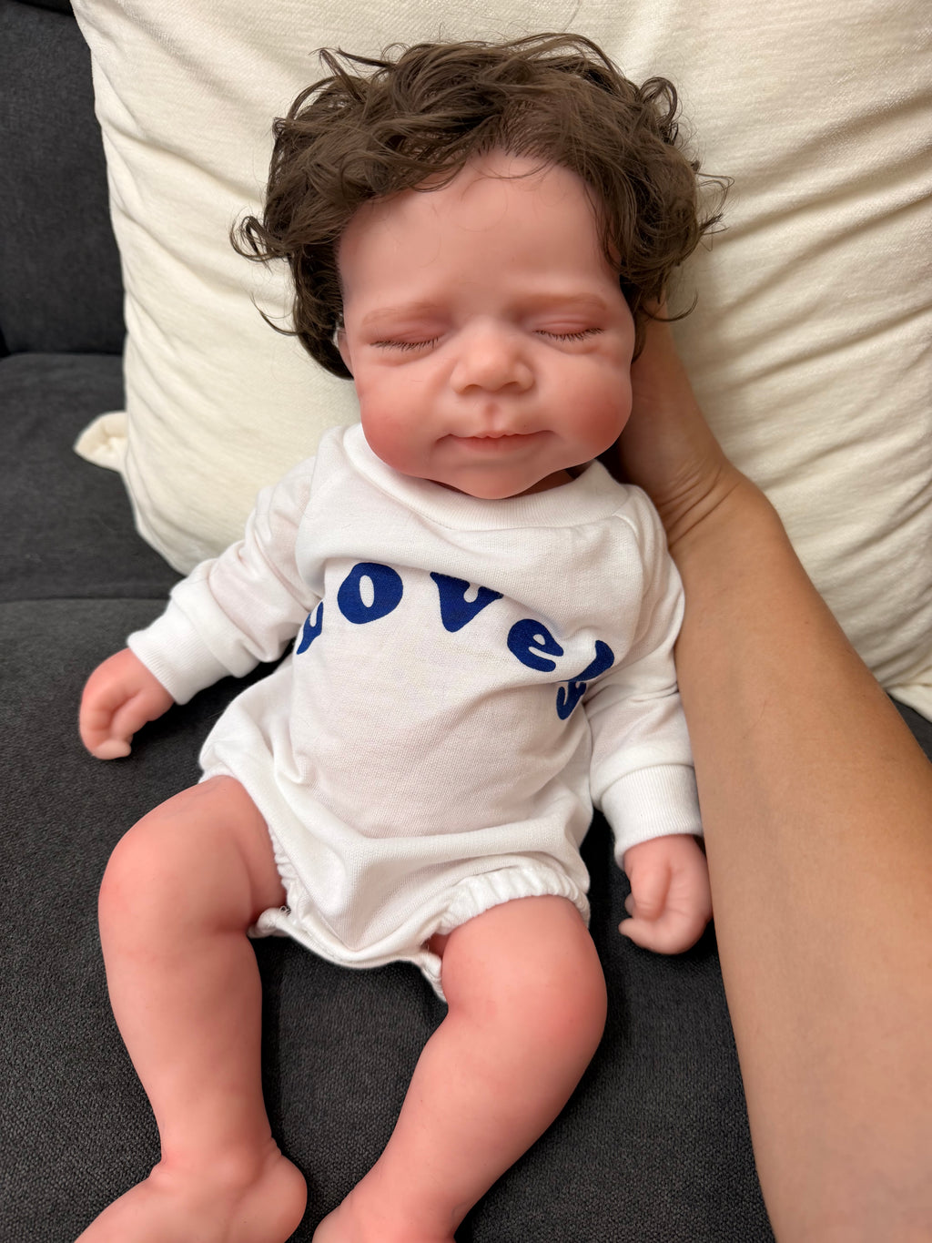 47cm Full Body Silicone Reborn Baby Boy with Hand-Rooted Nylon Hair – JACK | Dollsy