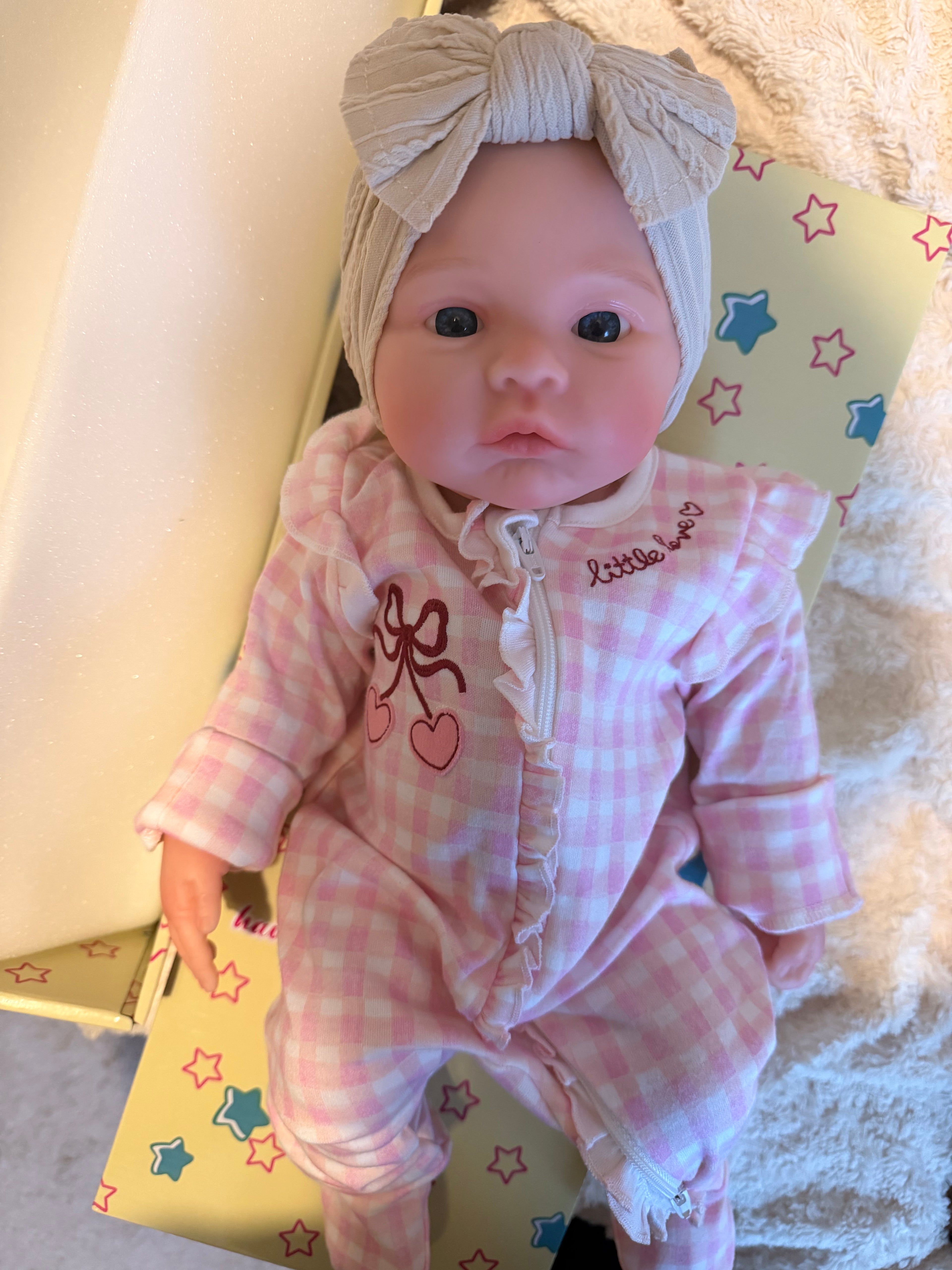 ARIA - Realistic 100% Silicone Reborn Baby Doll 47cm, Squishy & Floppy