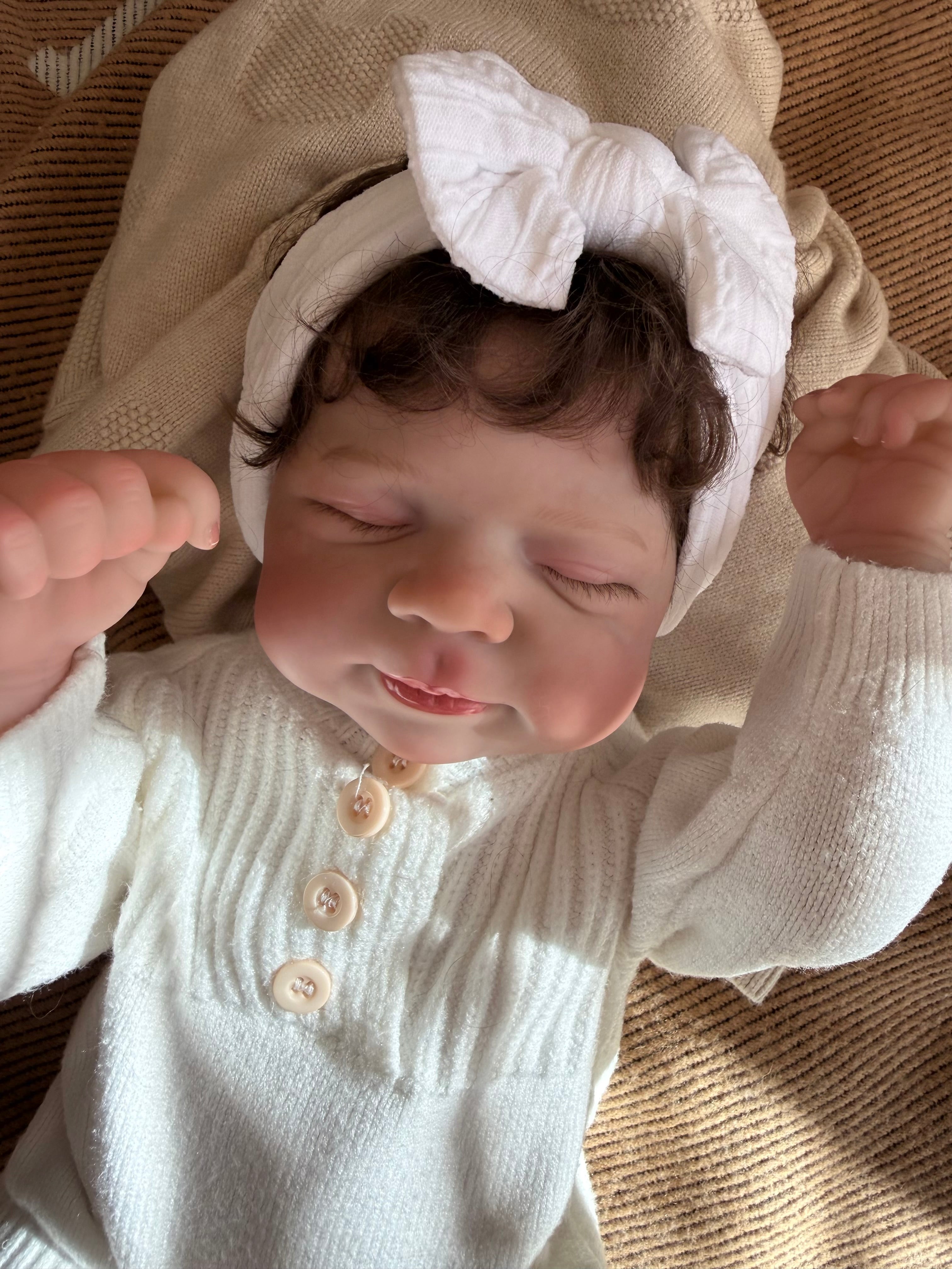 Realistic Full Vinyl Reborn Style Baby Girl – 47cm with Accessories
