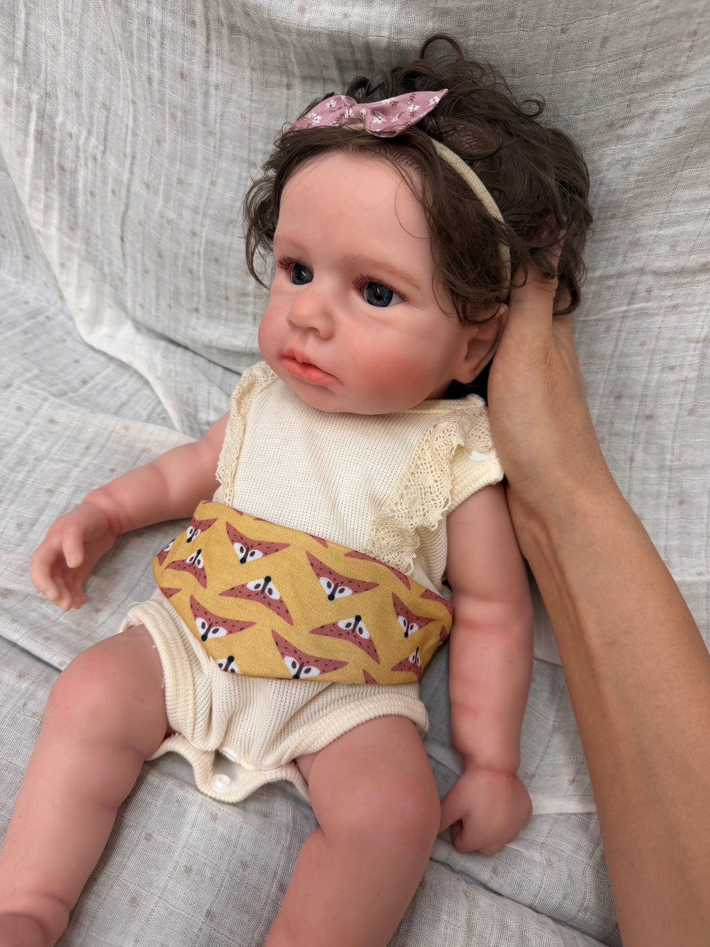 47cm Full Body Silicone Reborn Baby Girl with Rooted Nylon Hair – ISABELLA | Dollsy
