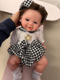 47cm Full Body Silicone Reborn Baby Girl with Rooted Nylon Hair – ROMI | Dollsy