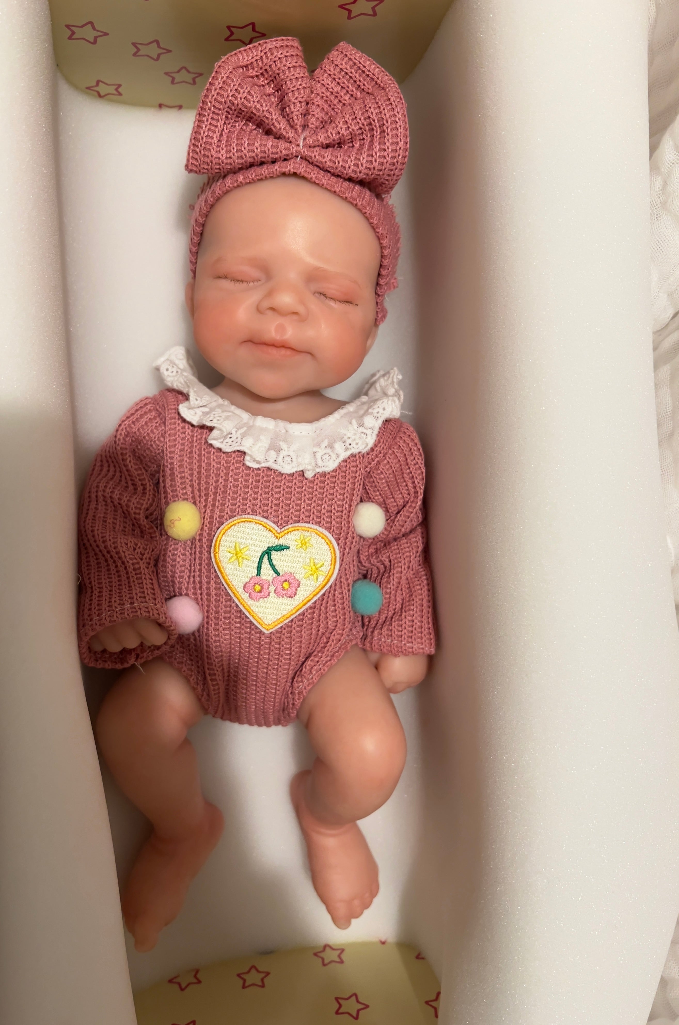 Realistic Silicone Baby Girl Doll – 33cm, Squishy & Floppy