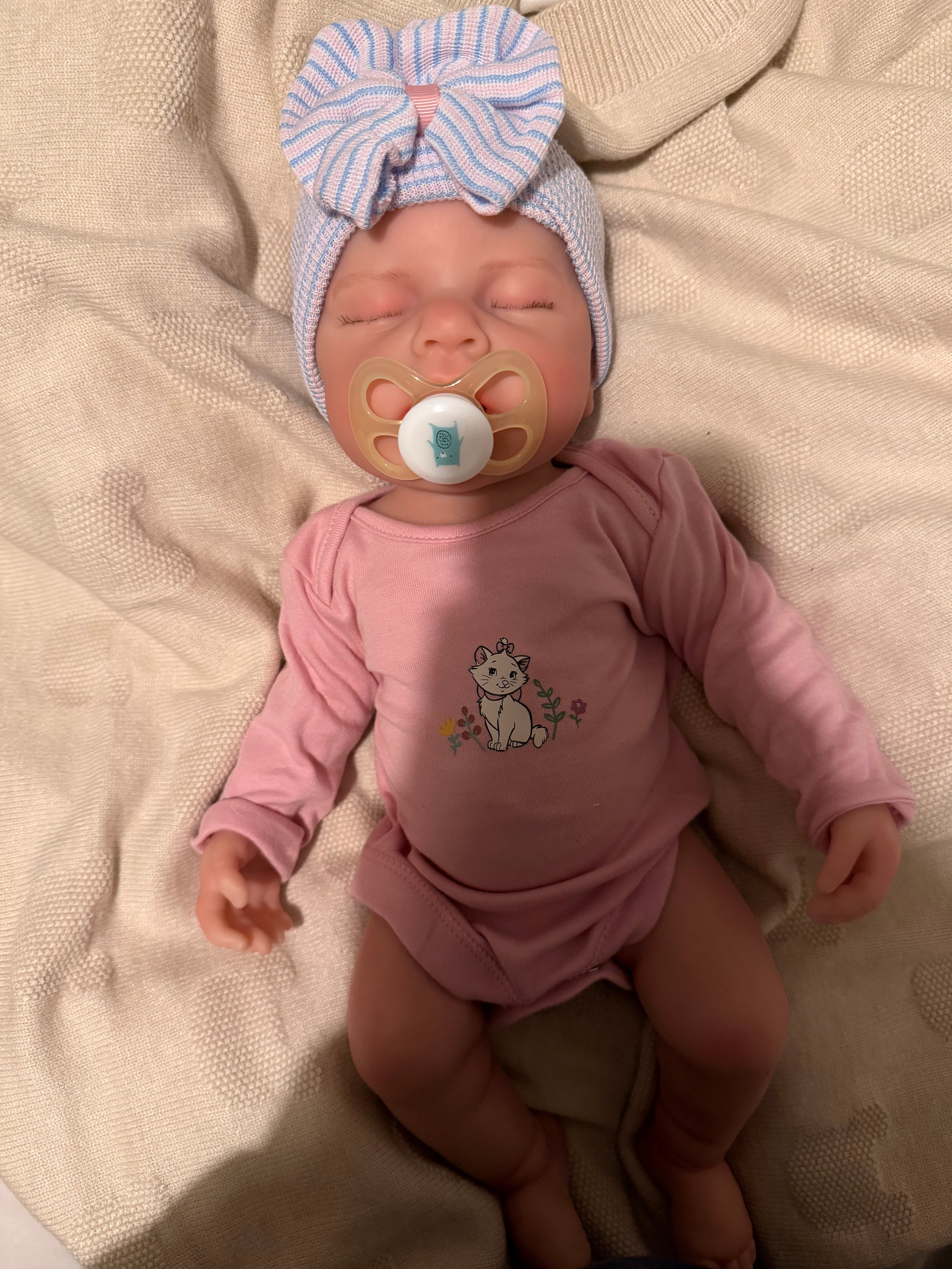 LUCINDA - Realistic 100% Silicone Reborn Baby Doll 47cm, Squishy & Floppy