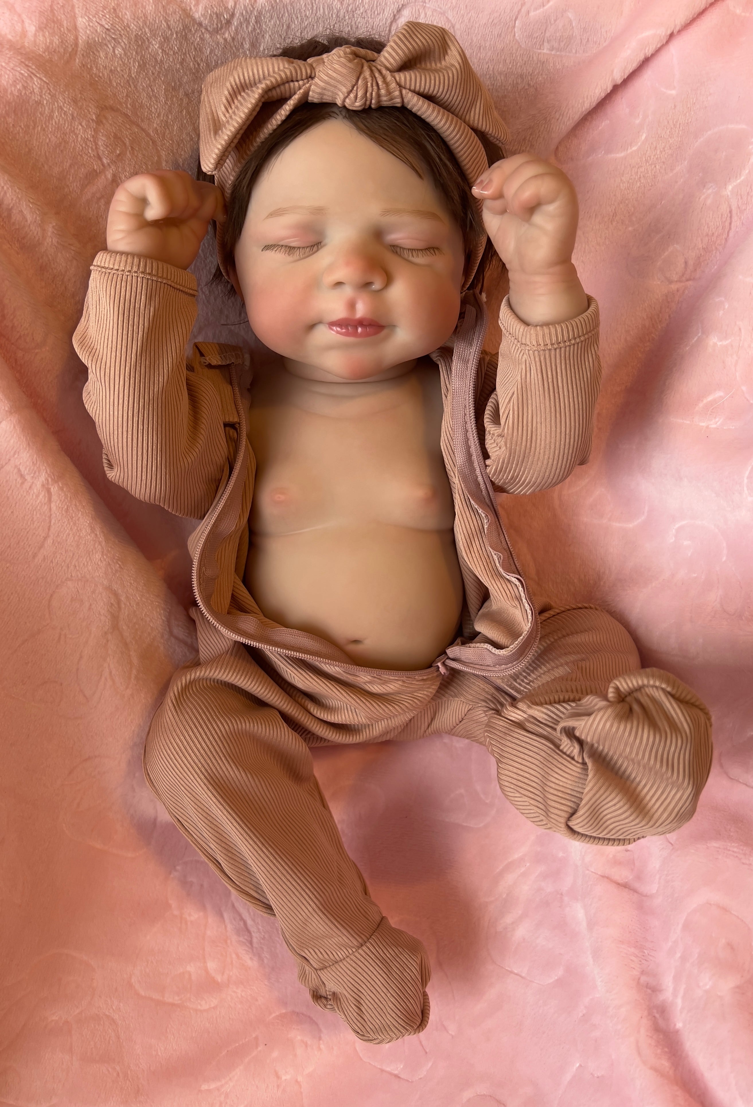 Realistic Full Vinyl Reborn Style Baby Girl – 47cm with Accessories