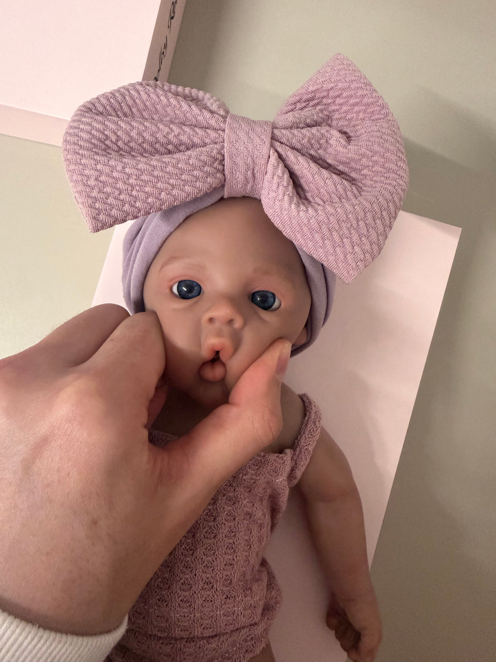 33cm Full Body Silicone Reborn Baby Girl – Mini KIM (Dark Skin)| Dollsy