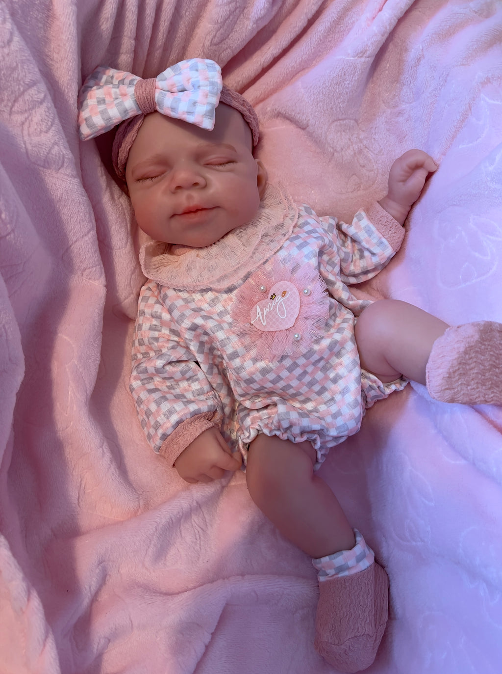 Realistic Silicone Baby Girl Doll – 47cm, Squishy & Floppy with Accessories