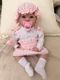 Realistic Full Vinyl Reborn Style Baby Girl – 47cm with Accessories